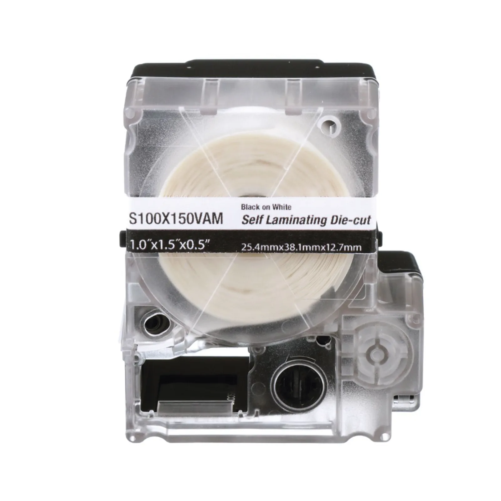 Casete de 125 Etiquetas Autolaminadas para Cables 8-4 AWG 1 x 2.25 Pulgadas (25.4 x 57.15 mm)