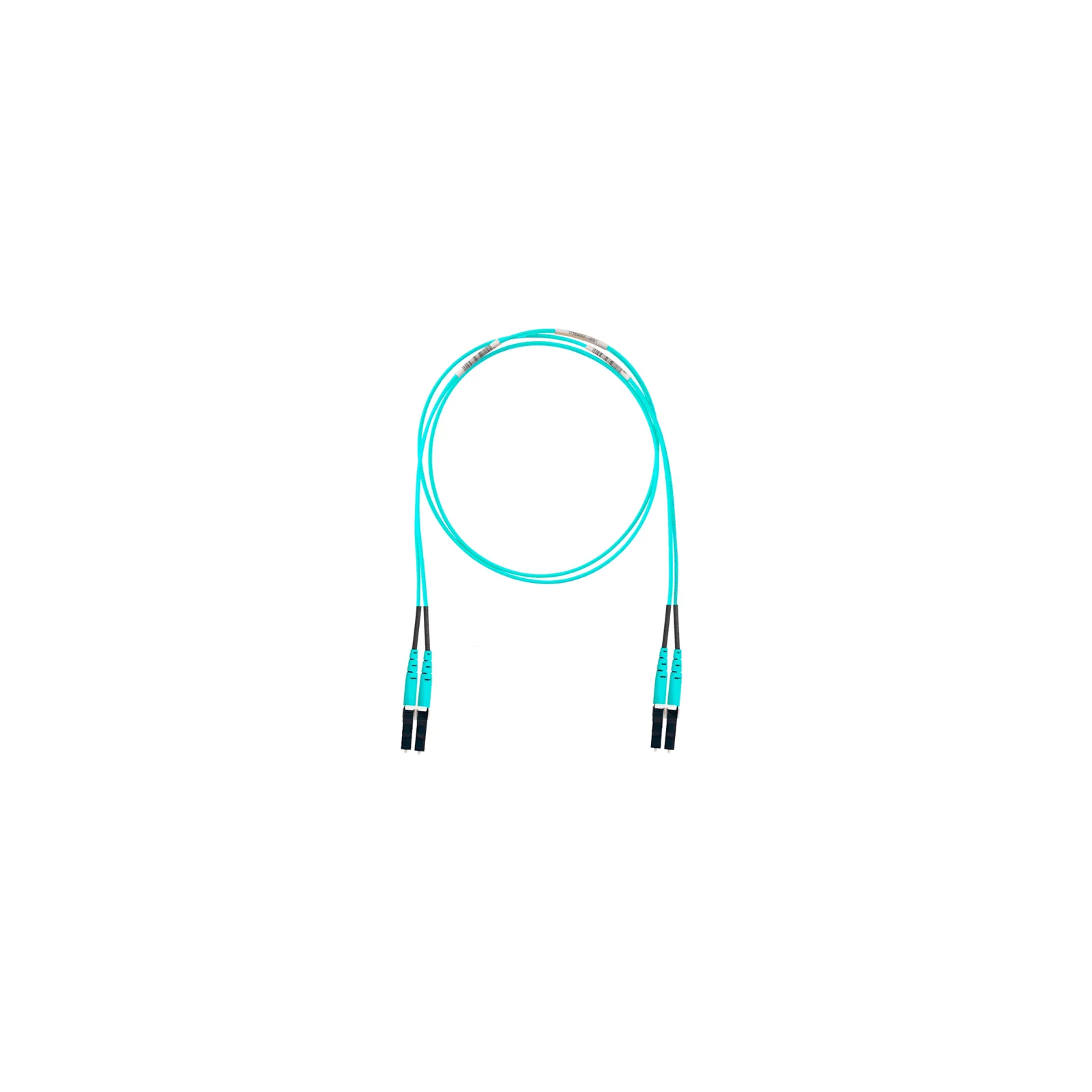 Jumper de Fibra Optica Multimodo 50/125 OM4, LC-LC Duplex, OFNR (Riser), Color Aqua, 3.05 Metros (10 Pies)