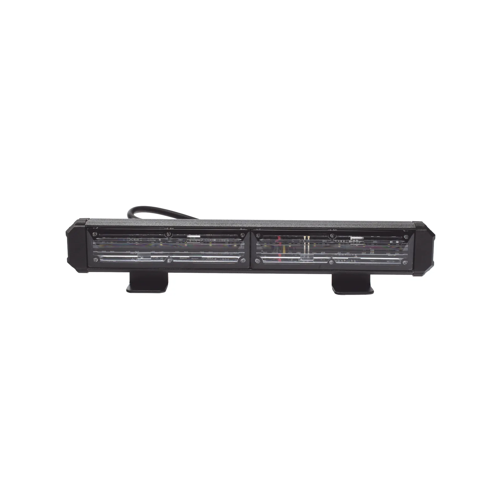 Barra de Luz de Advertencia, 2 Módulos de 6 LED, 11 Pulgadas Ámbar