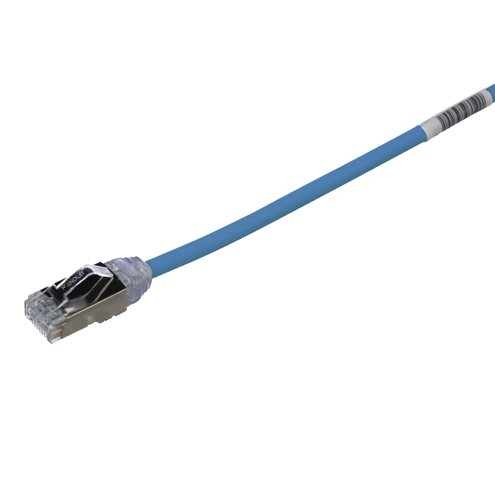 Patch Cord Cat6A, Diametro Reducido 28 AWG, Blindado S/FTP, CM/LS0H, 0.20 Metros (0.66 Pies), Color Azul