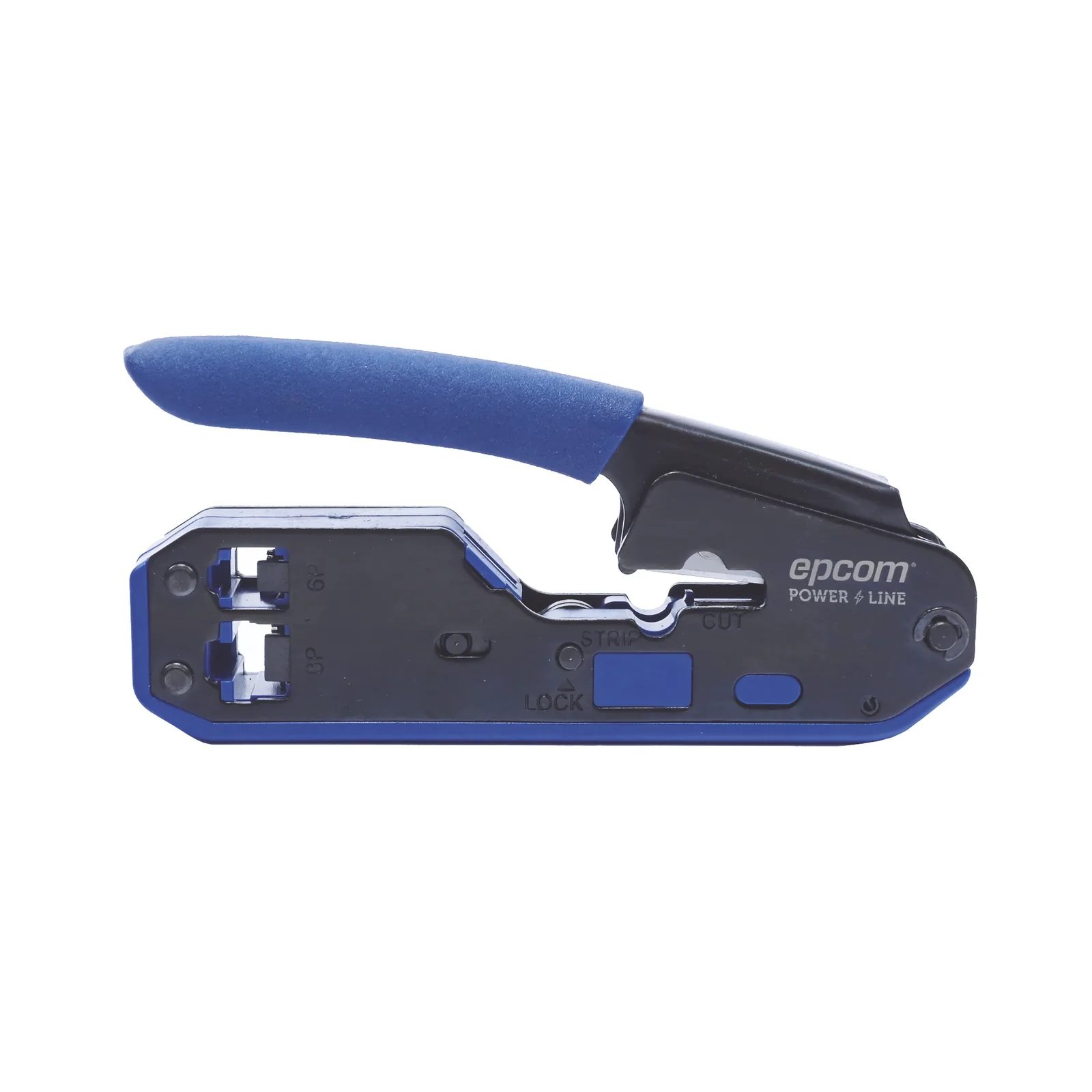 Pinza SLIM para Corte y Terminado de Plugs RJ45/RJ11, Acero al Carbón y Mango Ergonómico.