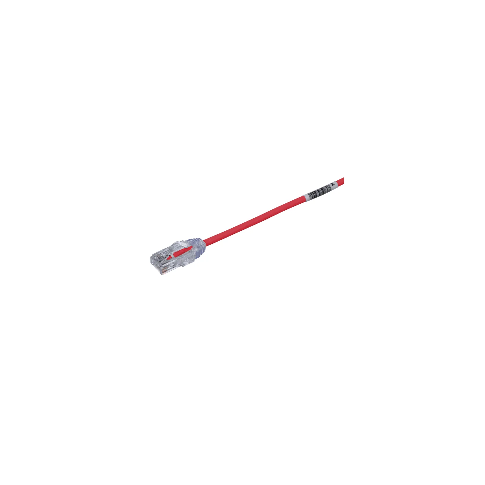 Cable de Parcheo TX6, UTP Cat6, Diámetro Reducido (28AWG), Color Rojo, 0.5 Metros (1.64 Pies)