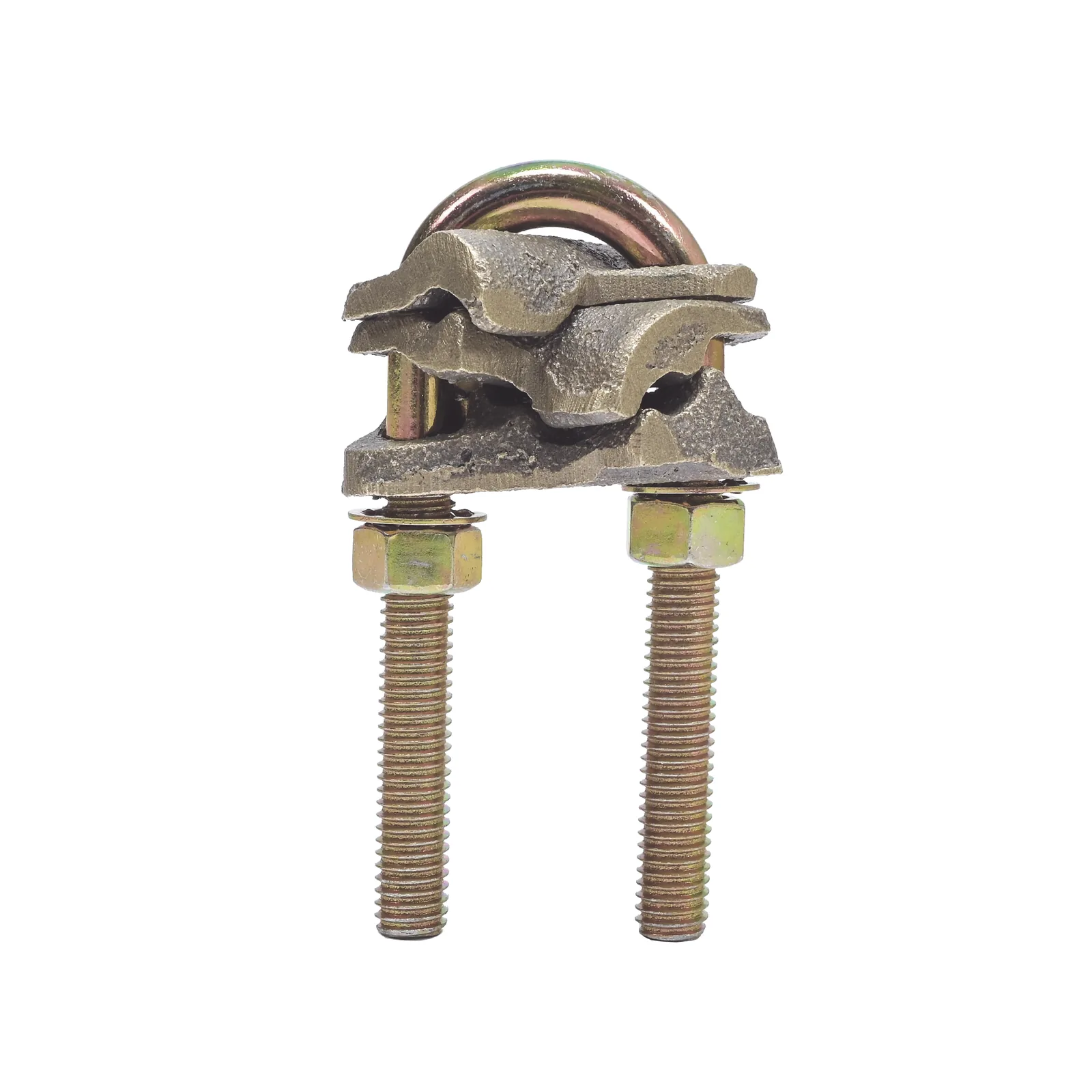 Conector X 2 Cables / Calibre 4-2/0 AWG / Bronce 100% / Unión Cruzada / Sin Soldadura / Baja Resistencia