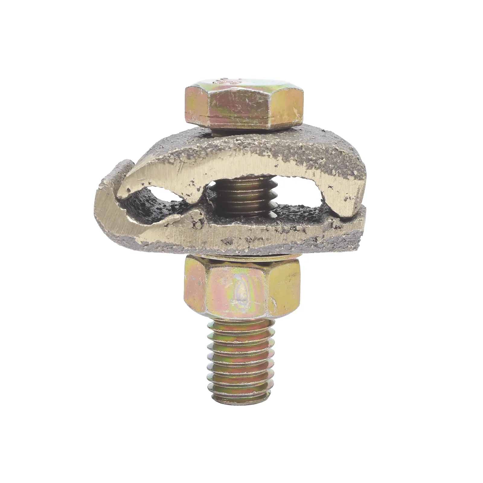 Conector Cable a Superficie Plana / Bronce 100% / Cable 2/0-250 MCM / Sin Soldadura Exotérmica / 3x4.5 cm (1.2x1.8 in)