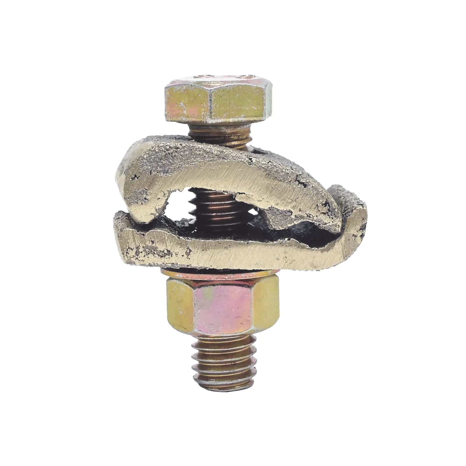 Conector Cable a Superficie Plana / Bronce 100% / Cable 4-2/0 AWG / Sin Soldadura Exotérmica / 2.5x3.5 cm (1x1.4 in)