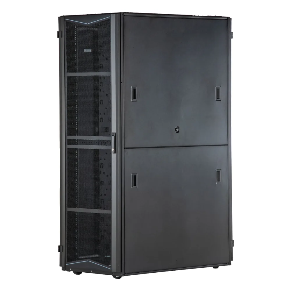 Gabinete FlexFusion para Centros de Datos, 42 UR, 800 mm de Ancho, 1070 mm de Profundidad, Fabricado en Acero, Color Negro