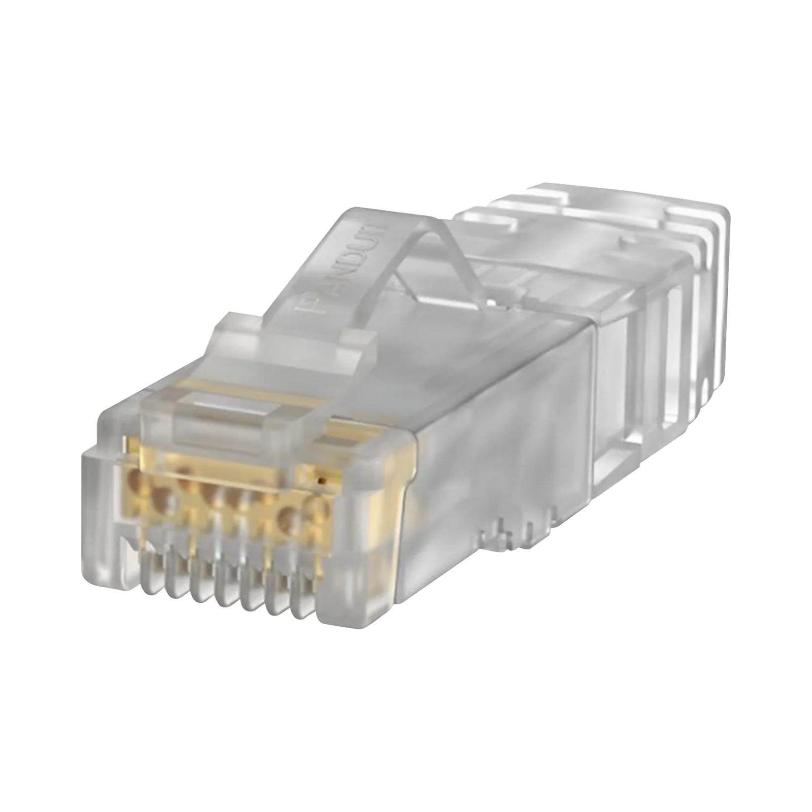 Plug RJ45 Cat6A, Para Cable UTP de Calibre 26 AWG, Chapado en Oro de 50 Micras, Paquete de 100 Piezas
