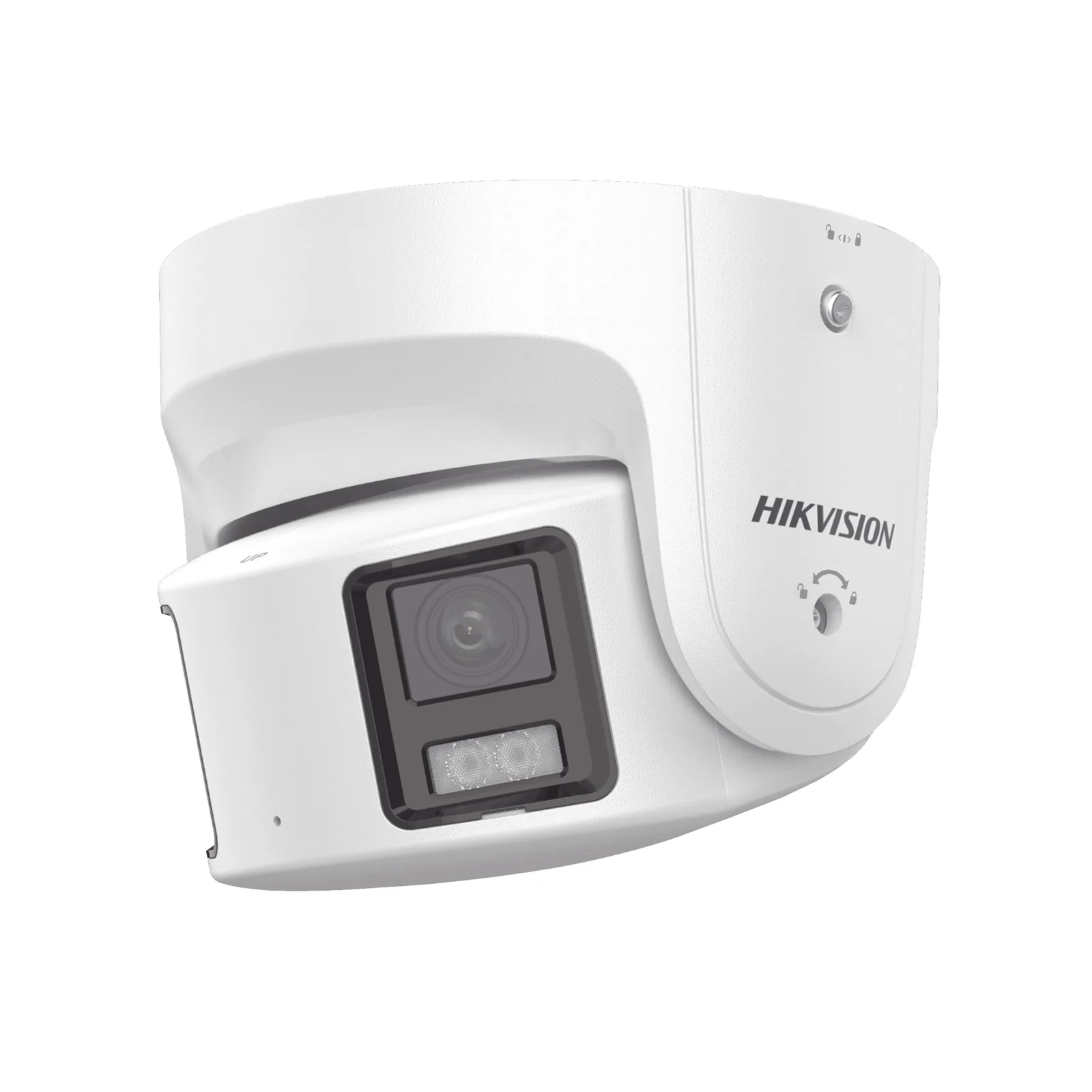 [PROTECCIÓN ACTIVA] Turret IP Panorámica 8 Megapixel / 180° / Imagen a Color 24/7 / PoE / WDR 130° / IP67 / ACUSENSE / Protección Activa (Luz Estroboscópica y Alarma Audible) / MicroSD