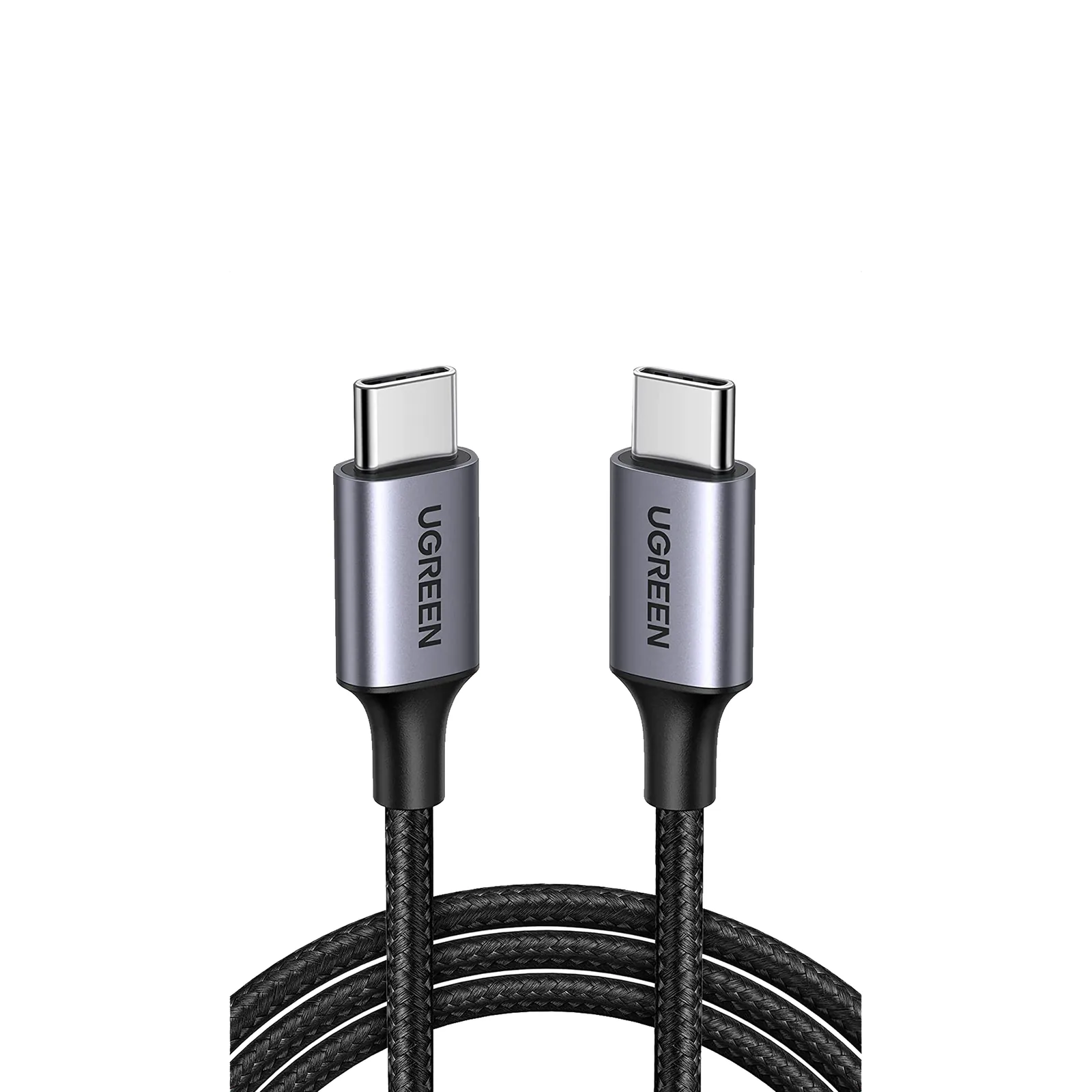 Cable USB-C a USB-C | 2 Metros (6.56 Pies) | Transferencia de Datos de 480 Mbps | Carga Rápida de Hasta 60W | QC 4.0/3.0/2.0 | PD3.0 | FPC | AFC | Protección Integrada | Caja de Aluminio | Nylon Trenzado | Color Negro