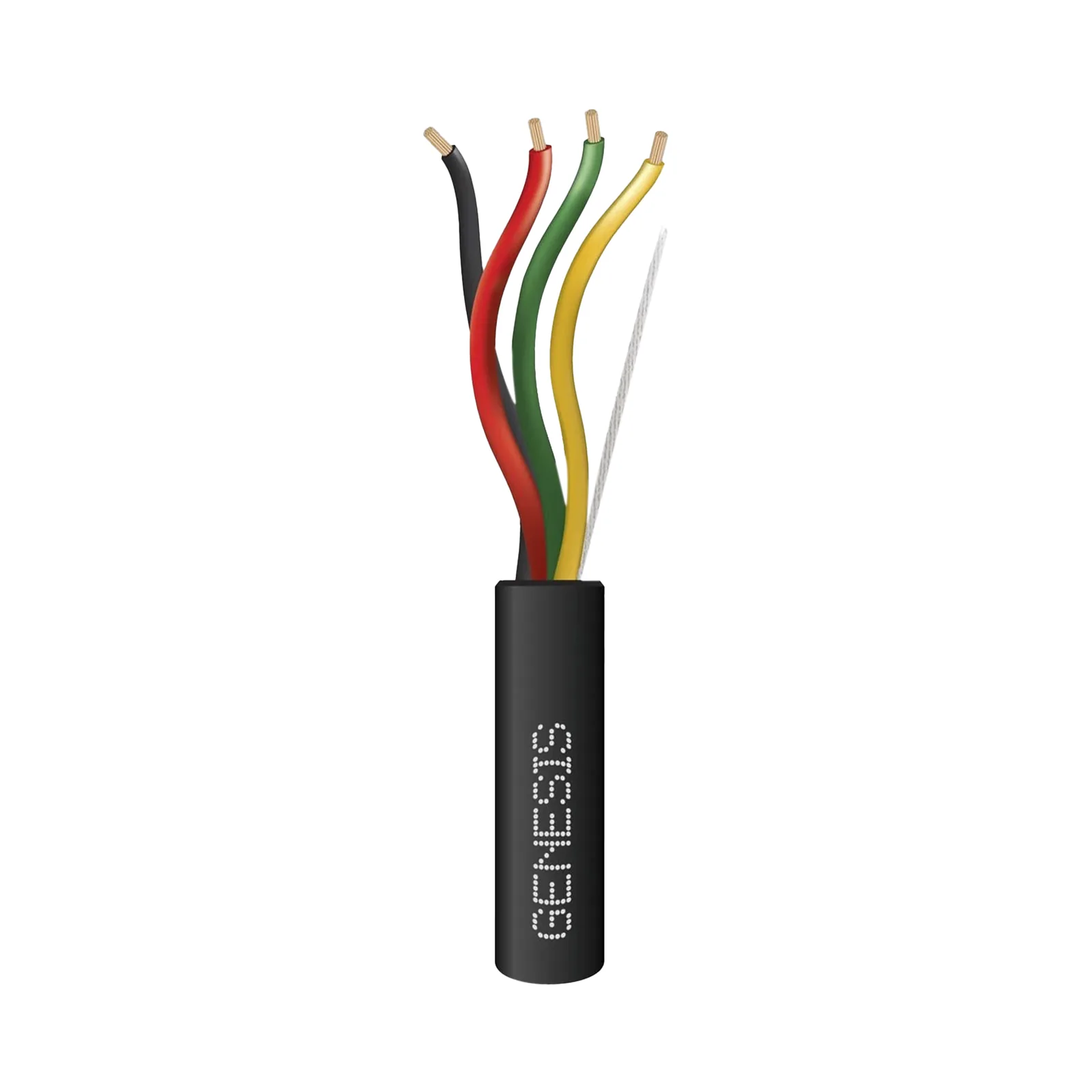 Carrete de Cable 305 Metros (1000 Pies) / 4 x 18 AWG / Cable Direct Burial / Para Uso en Intemperie / Uso en Aplicaciones en Sistemas de Detección de Incendio, Sistemas de Evacuación, Control de Acceso