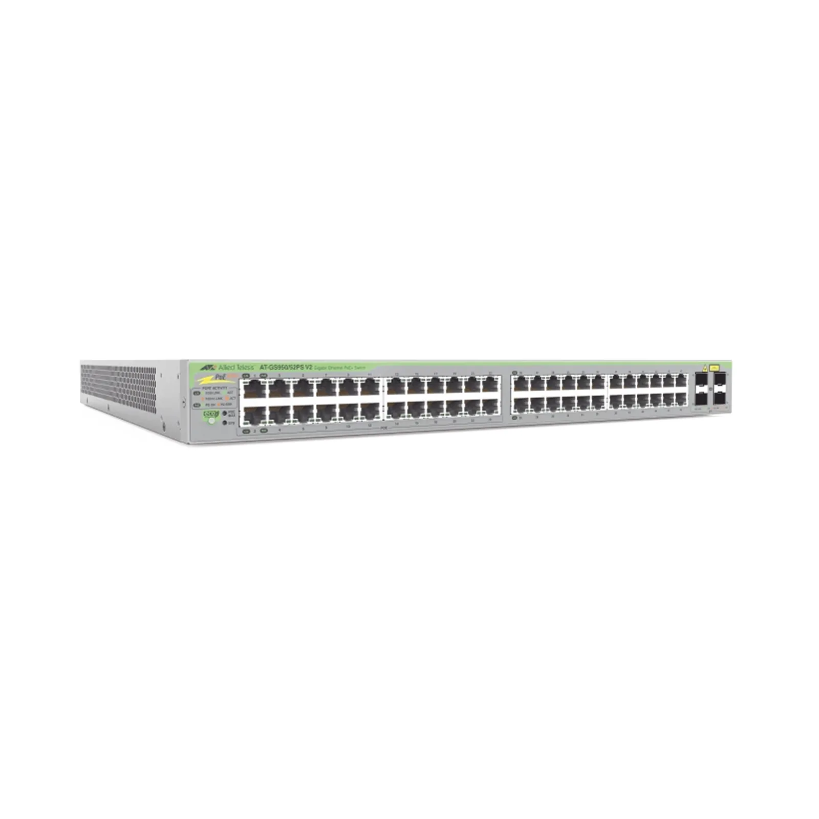 Gigabit webSmart switch, 48 Puertos Totales, 24c/PoE+ 10/100/1000T, 4 Puertos SFP