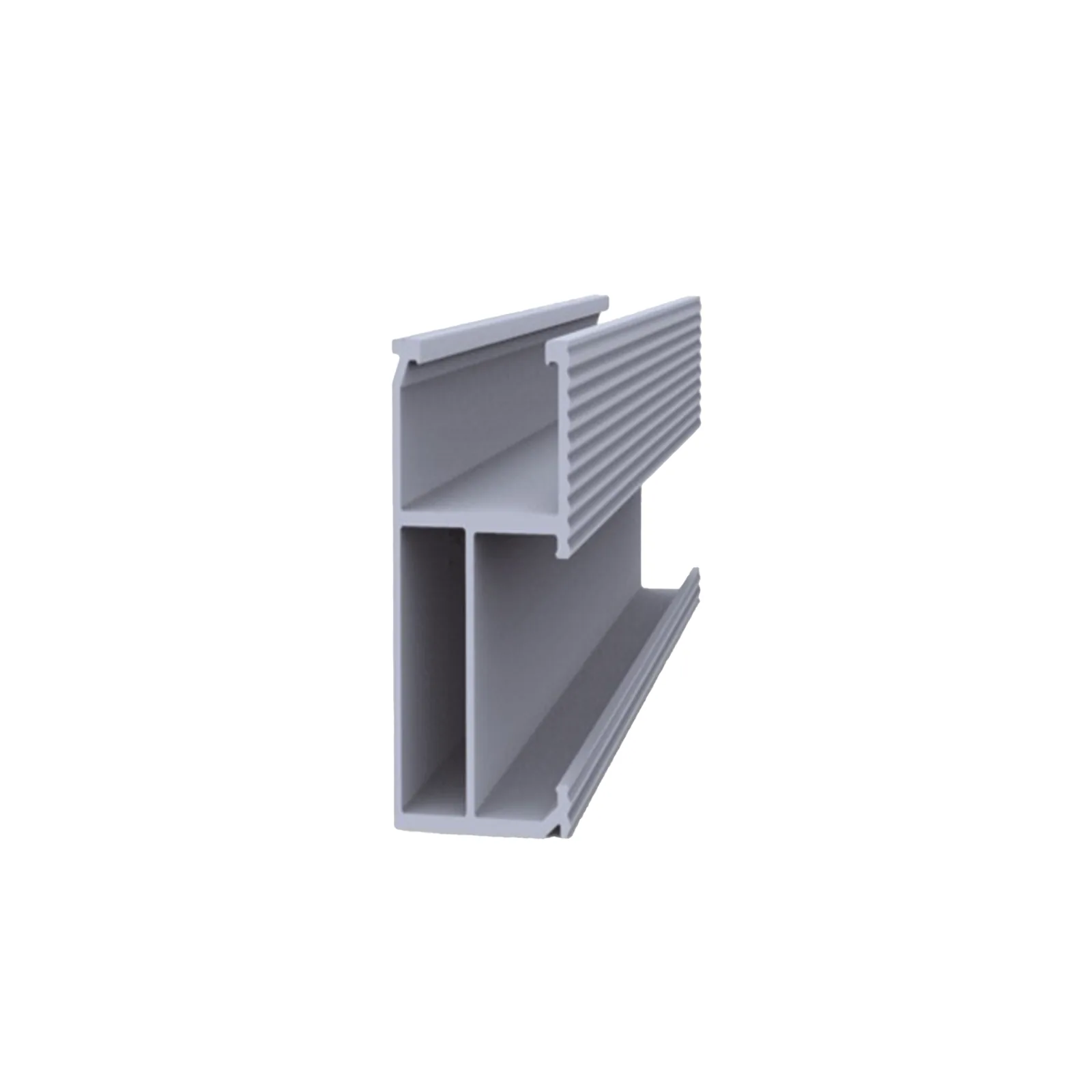 Riel 8 para montaje de módulos fotovoltaicos de aluminio anodizado de 2700mm.