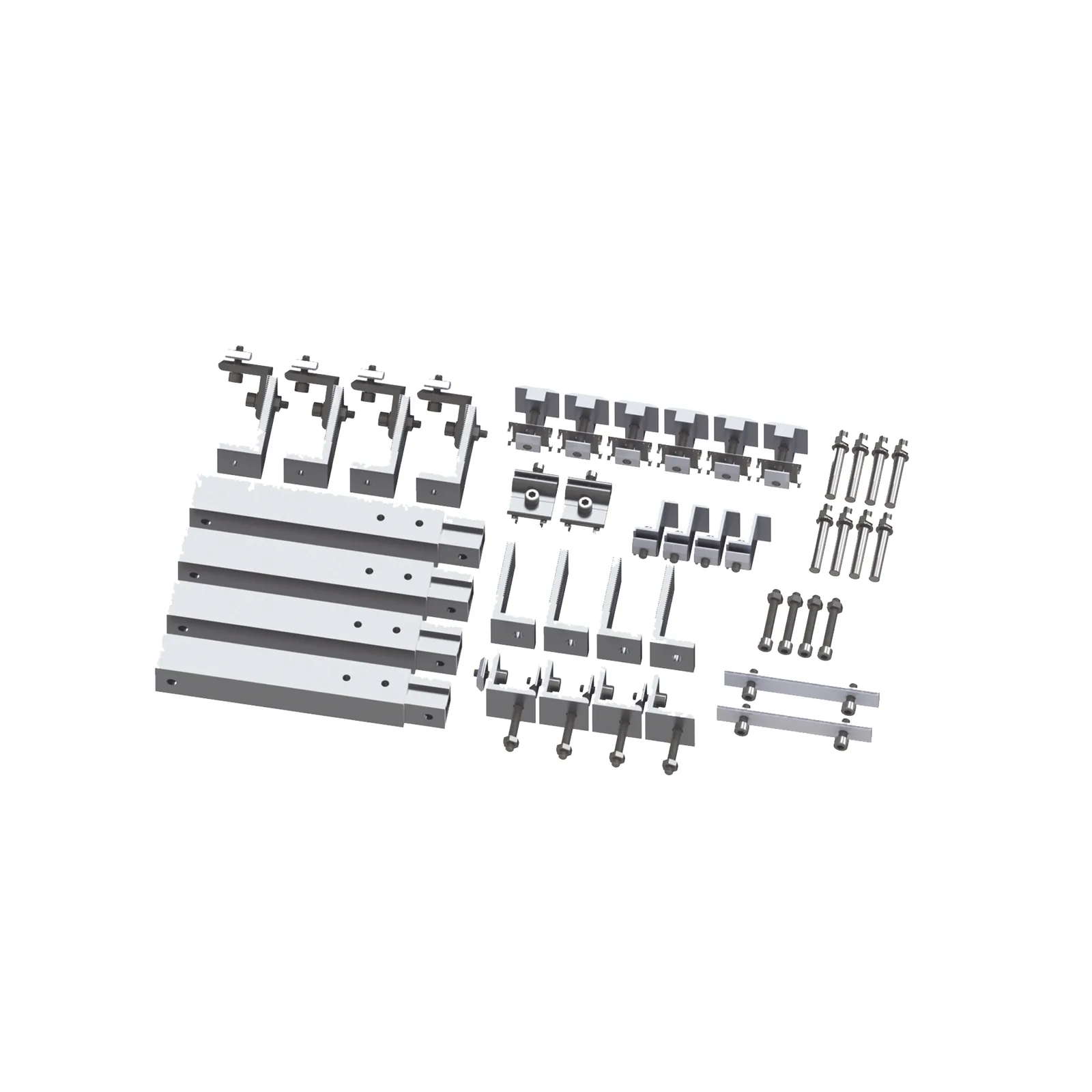 Caja de accesorios de aluminio anodizado para montaje VEKTOR8R , arreglo 1X4 para techo