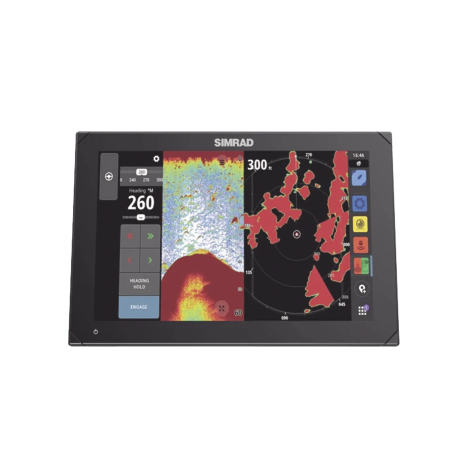 Pantalla de Navegación NSX de 12 pulgadas / SolarMAX IPS HD / Integración Total con Mercury / Compatibilidad con Radar HALO / Uso Compartido de Datos de Sonda / Conectividad Ethernet y USB / Red NMEA 2000
