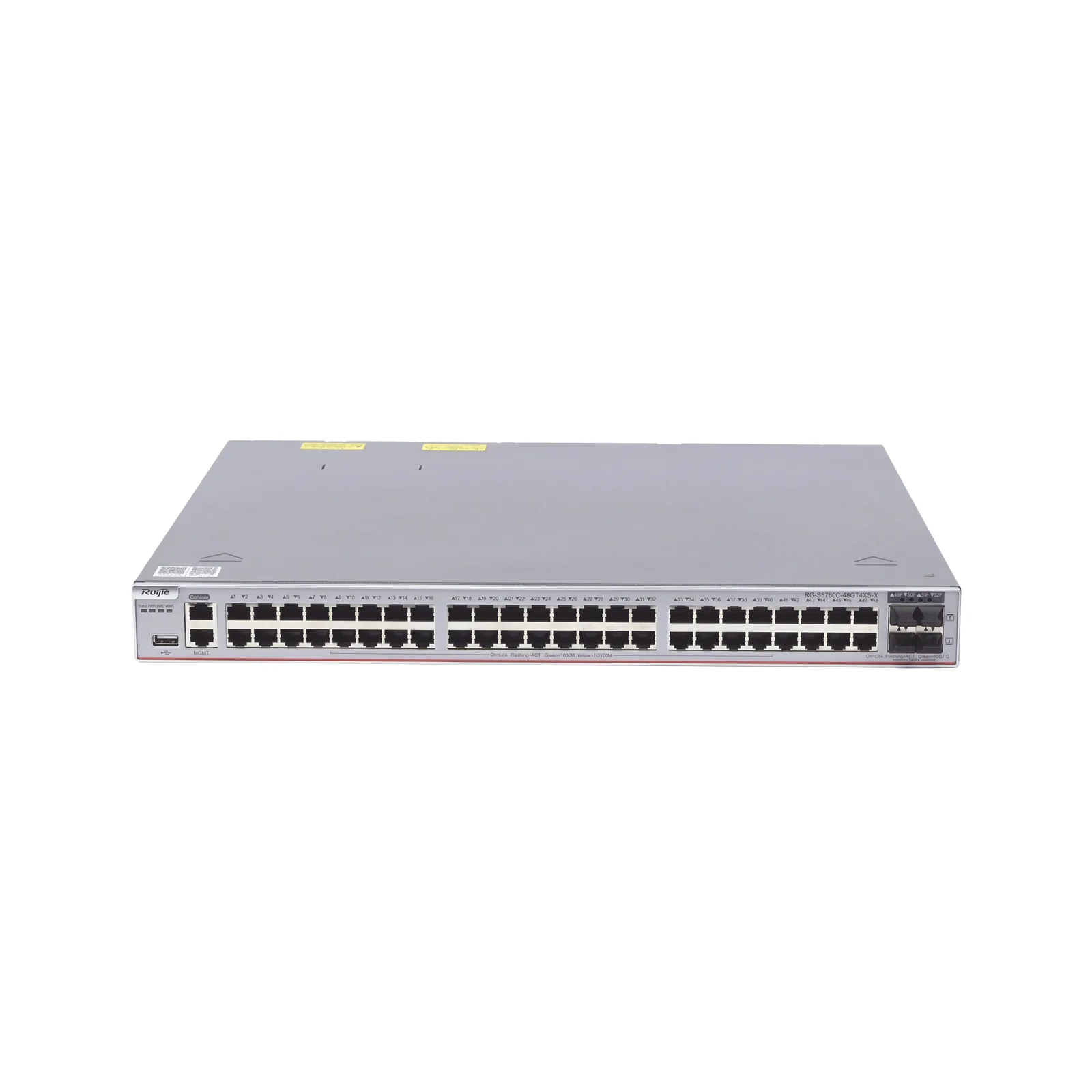 Switch Core Administrable Capa 3 con 48 puertos Gigabit + 4 SFP+ para fibra 10Gb, gestión gratuita desde la nube.