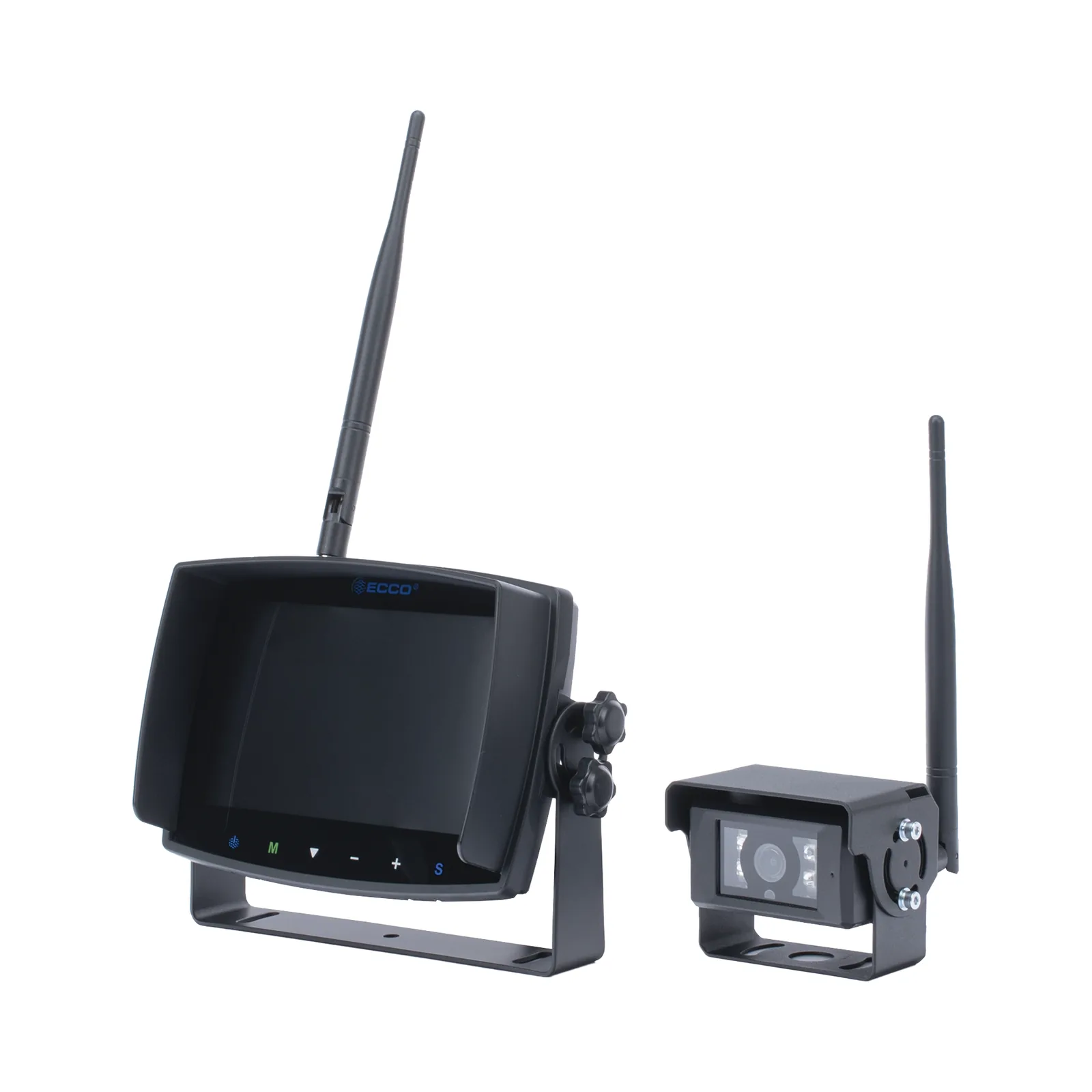 Sistema inalámbrico de reversa con cámara infrarroja y monitor de 7" táctil
