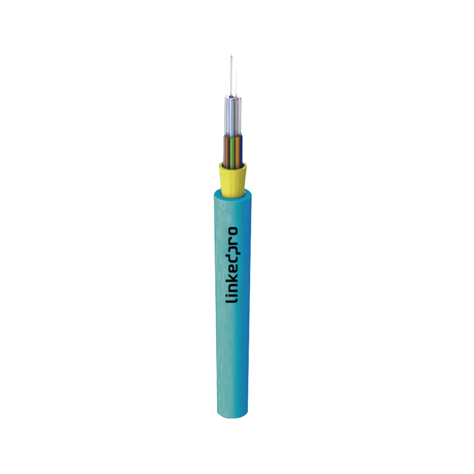 Cable de Fibra Óptica Multimodo OM4 50/125, 12 Hilos, para Interior, Tight Buffer 900µm, OFNR Riser, Dieléctrica, Precio Por Metro, (Hasta 2000 Metros en un Solo Tramo de Cable)