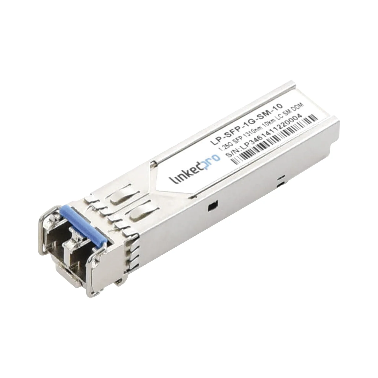 Transceptor Óptico SFP (Mini-Gbic) / Monomodo 1310 nm / 1.25 Gbps / 1000BASE-LX / Conectores LC/UPC Dúplex / DDM / Hasta 10 km