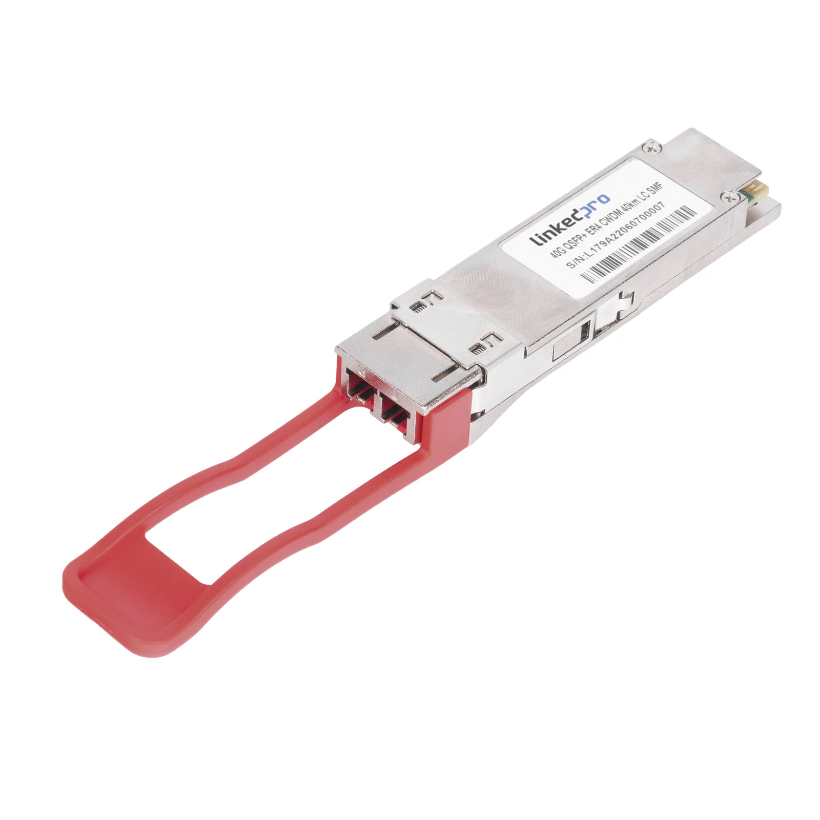 Transceptor Óptico QSFP+ (Mini-Gbic) / Monomodo 1310 nm / 40 Gbps / 40GBASE-ER4 /Conectores LC/UPC Dúplex / DDM / Hasta 40 km