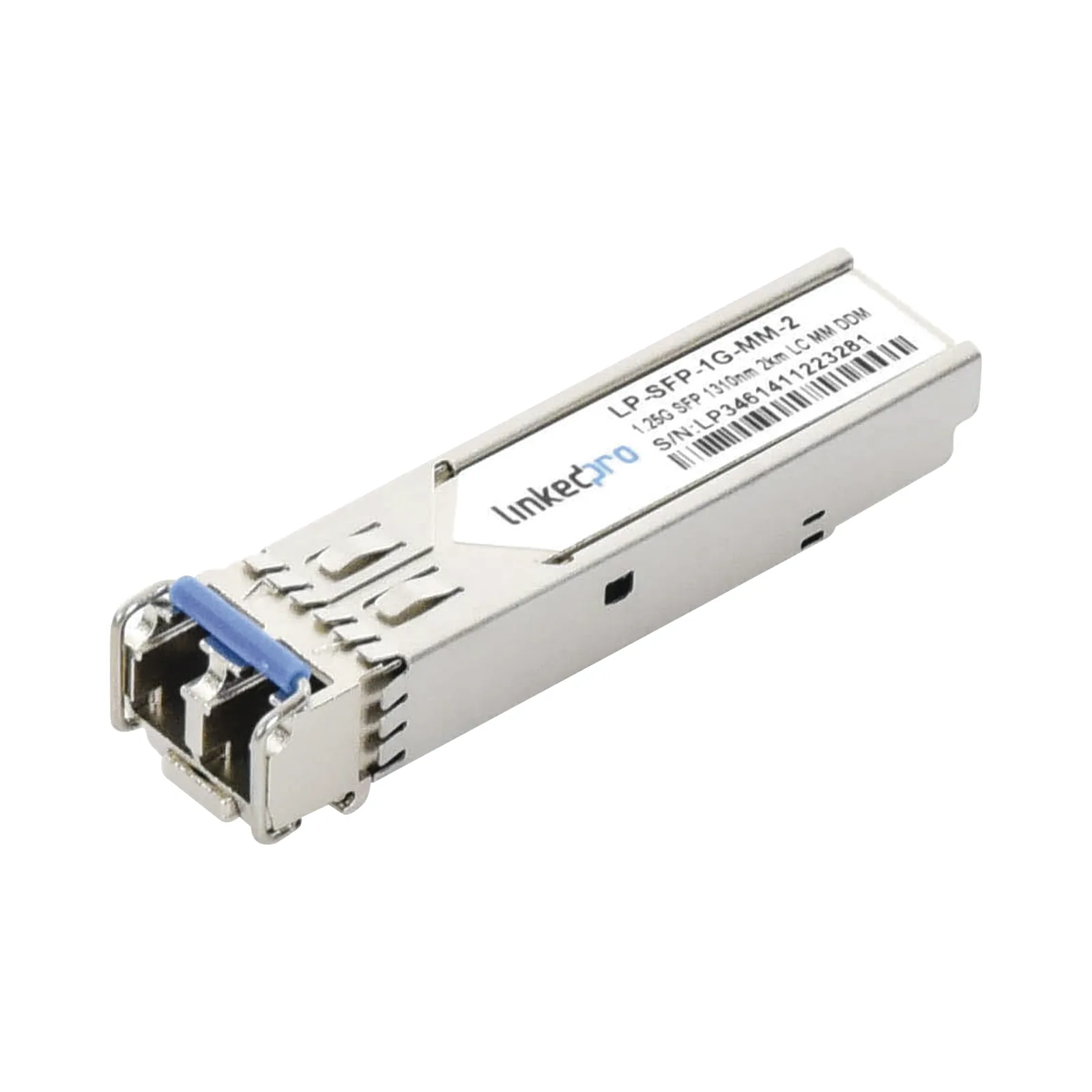 Transceptor Óptico SFP (Mini-Gbic) / Multimodo 1310 nm / 1.25 Gbps / 1000BASE-SX / Conectores LC/UPC Dúplex / DDM / Hasta 2 km