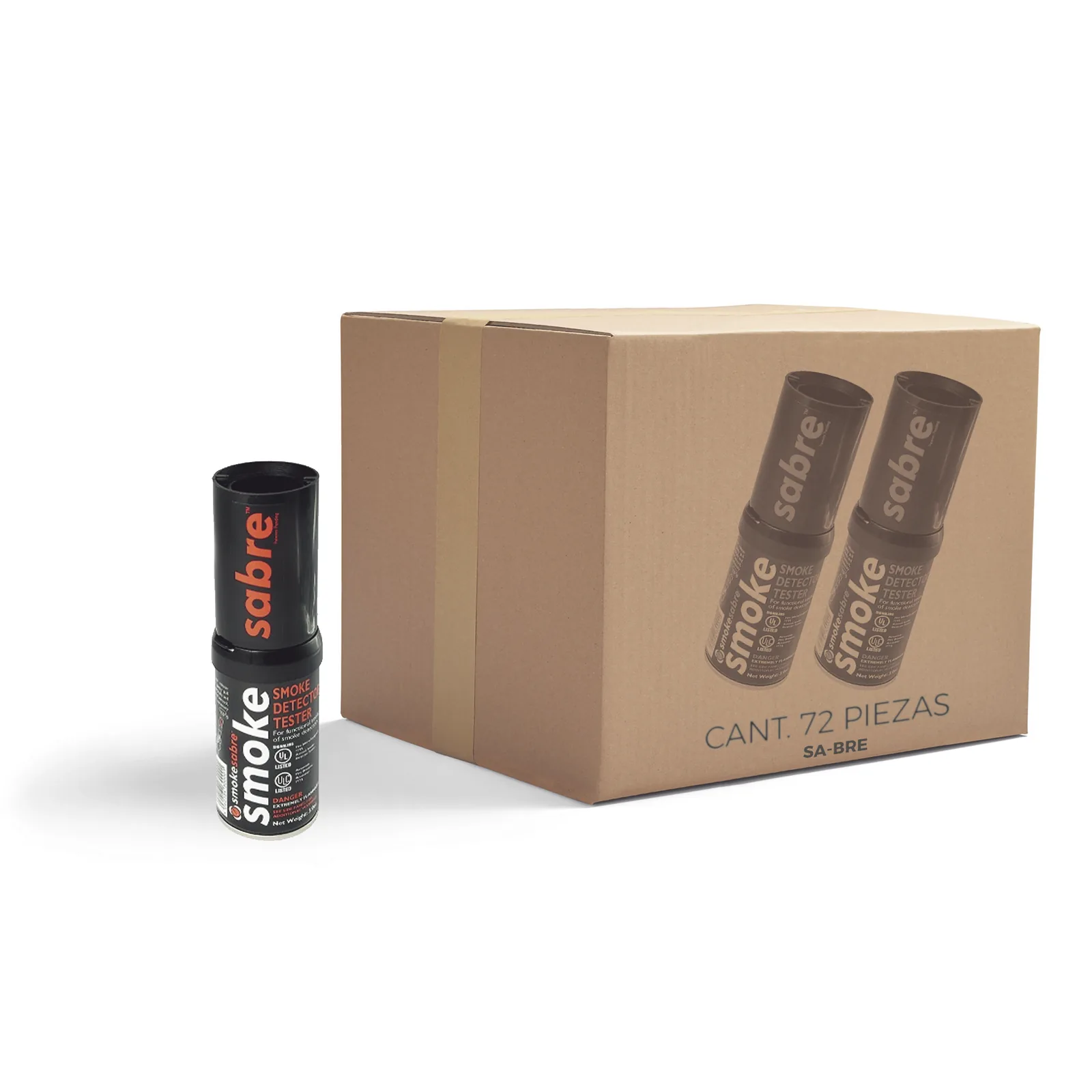 Caja De 72 Latas De Humo Sintético En Aerosol Para Probar Detectores De Humo (Uso Manual)