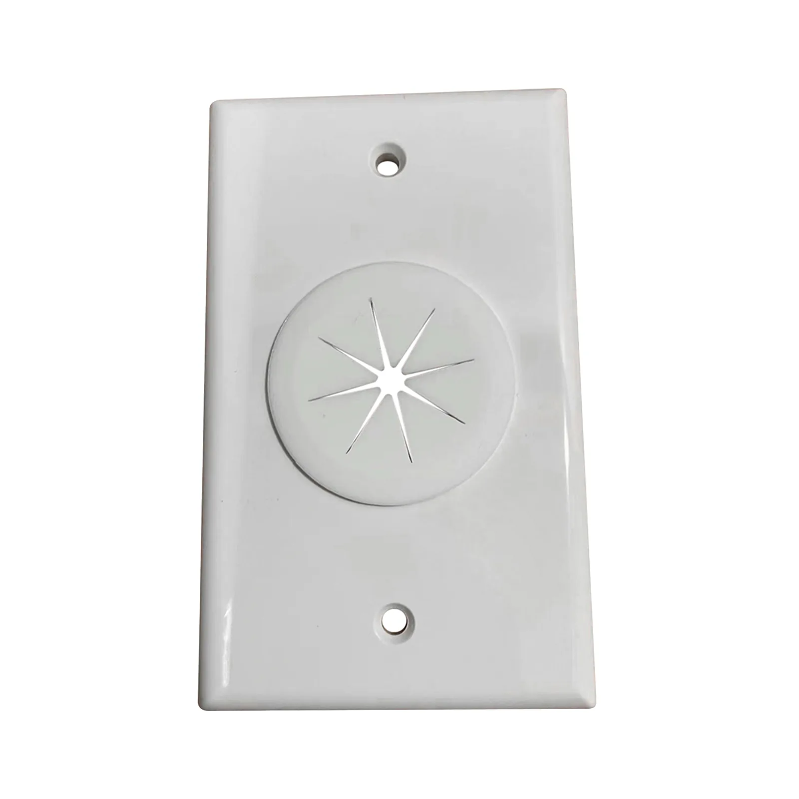 Placa de Pared, con Orificio y Grommet, Ideal para Pasar Cables