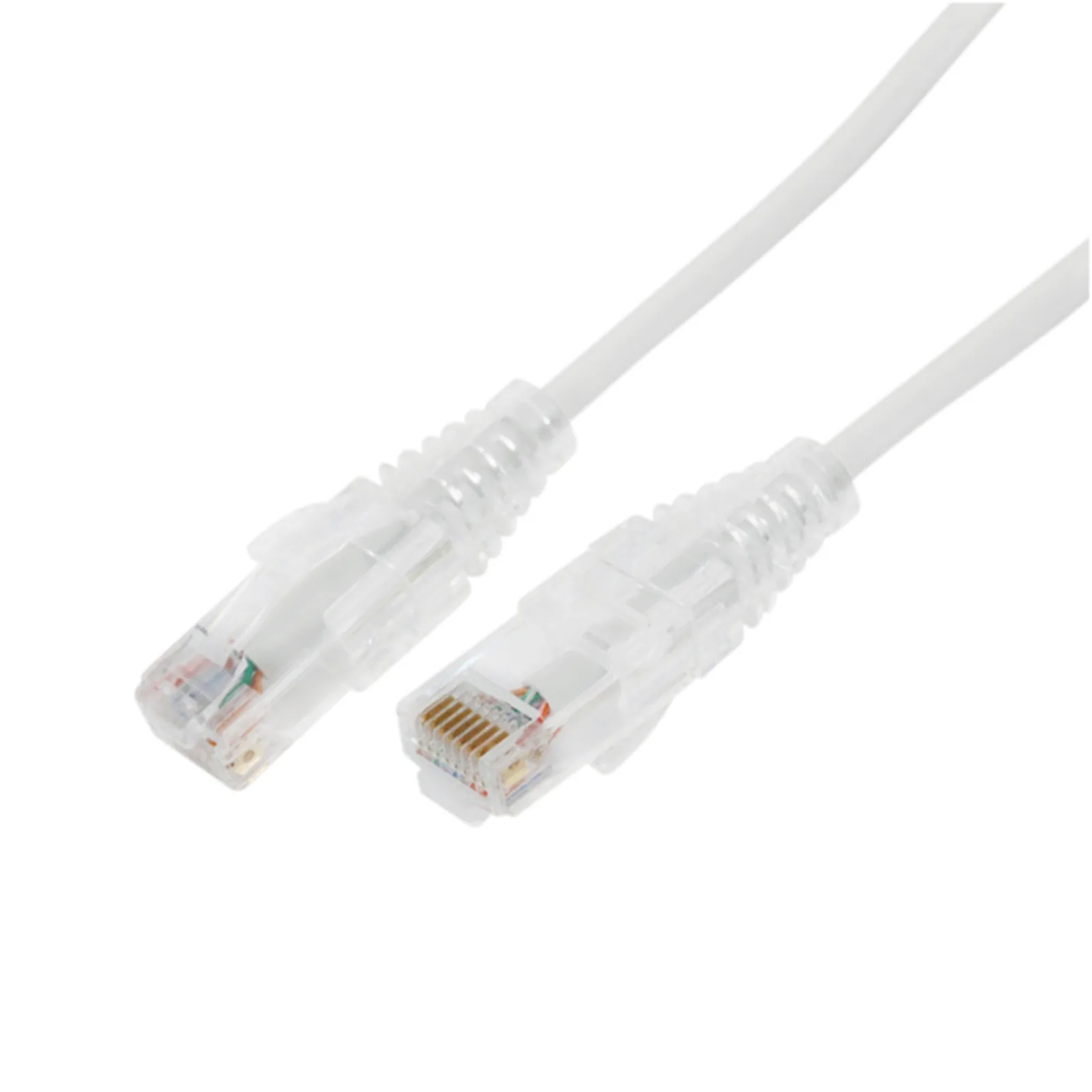 Cable de Parcheo Slim UTP Cat6A - 3 Metros (9.84 Pies) Blanco, Diámetro Reducido (28 AWG)