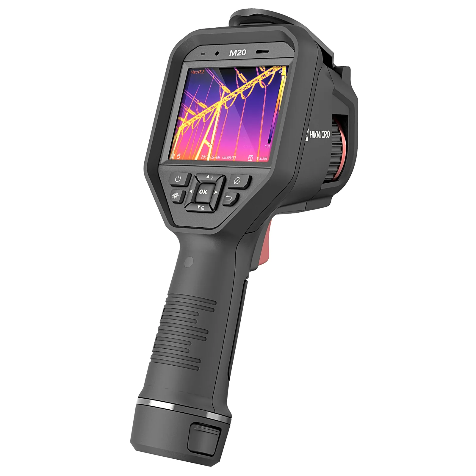 M20 - Cámara Termográfica Portátil Profesional / Resolución Térmica 256 x 192 / Cámara Visual 8MP / Pantalla Táctil LCD 3.5" / Rango de -20°C a 550°C / Precisión ±2°C