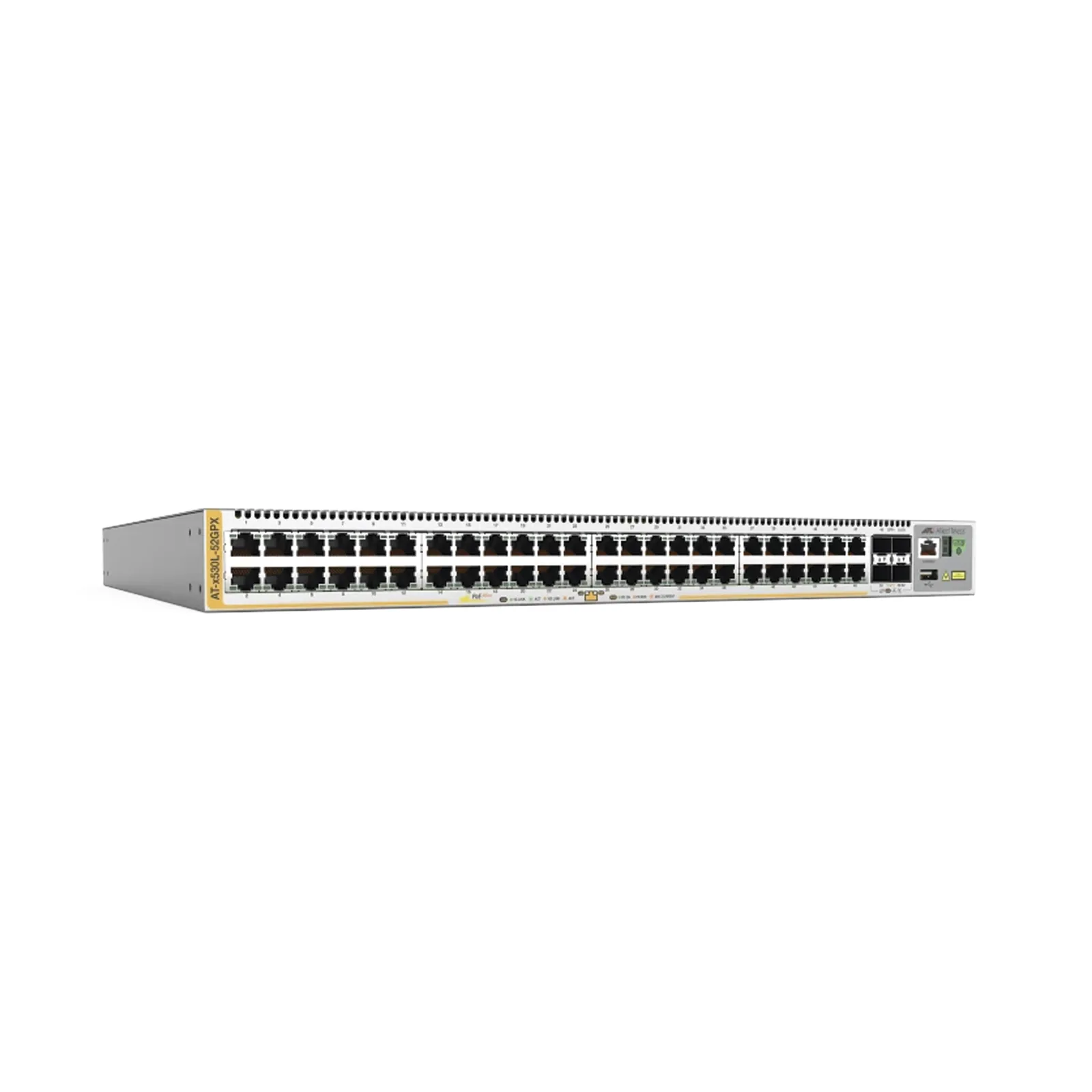 Switch L3 Stackable, 48x 10/100/1000-T PoE+, 4x SFP+, Fuente redundante integradas 740 Watts (TAA compliant version)