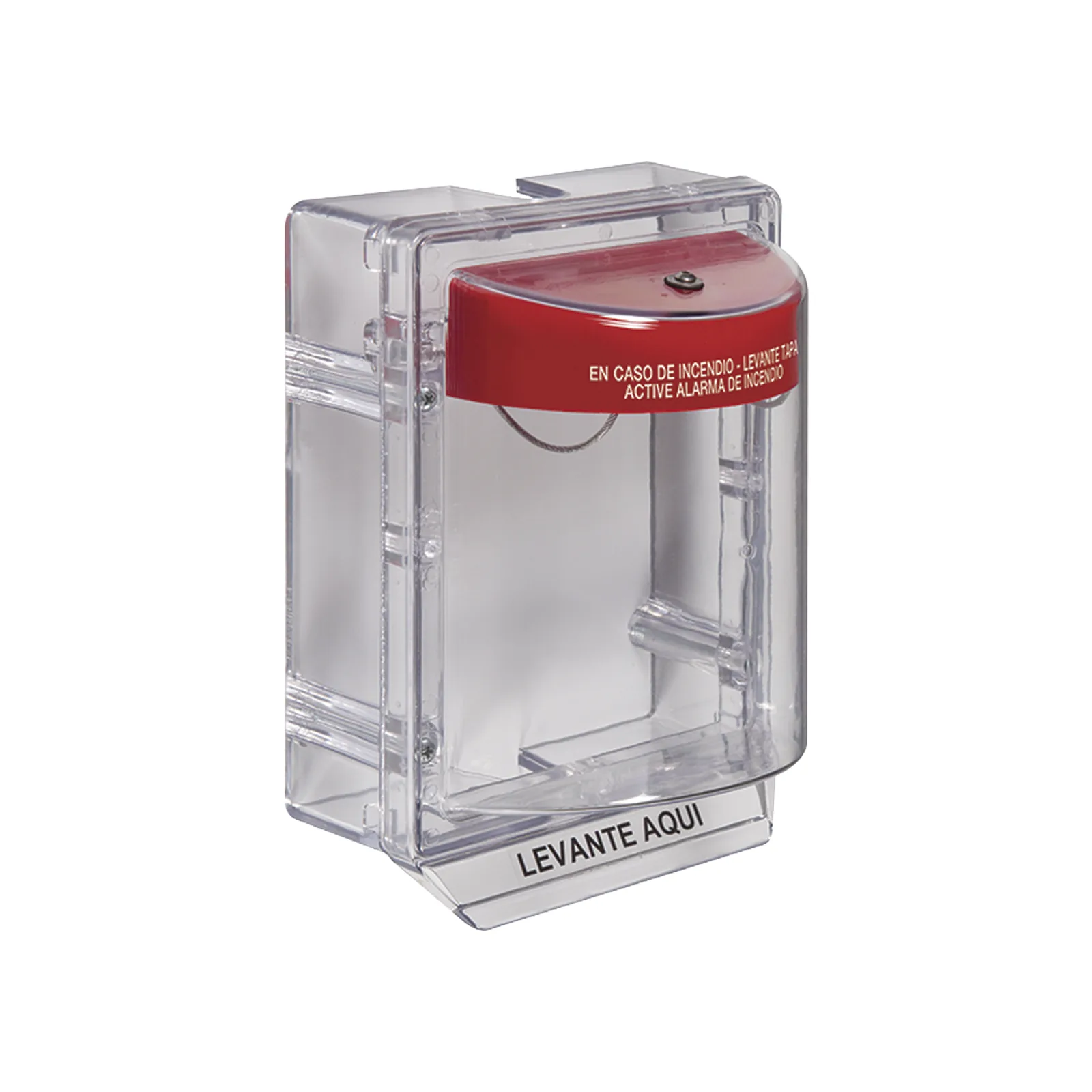 Cubierta Protectora Serie Stopper II® De Policarbonato, Con Bocina, Espaciador Transparente, Etiqueta en Español