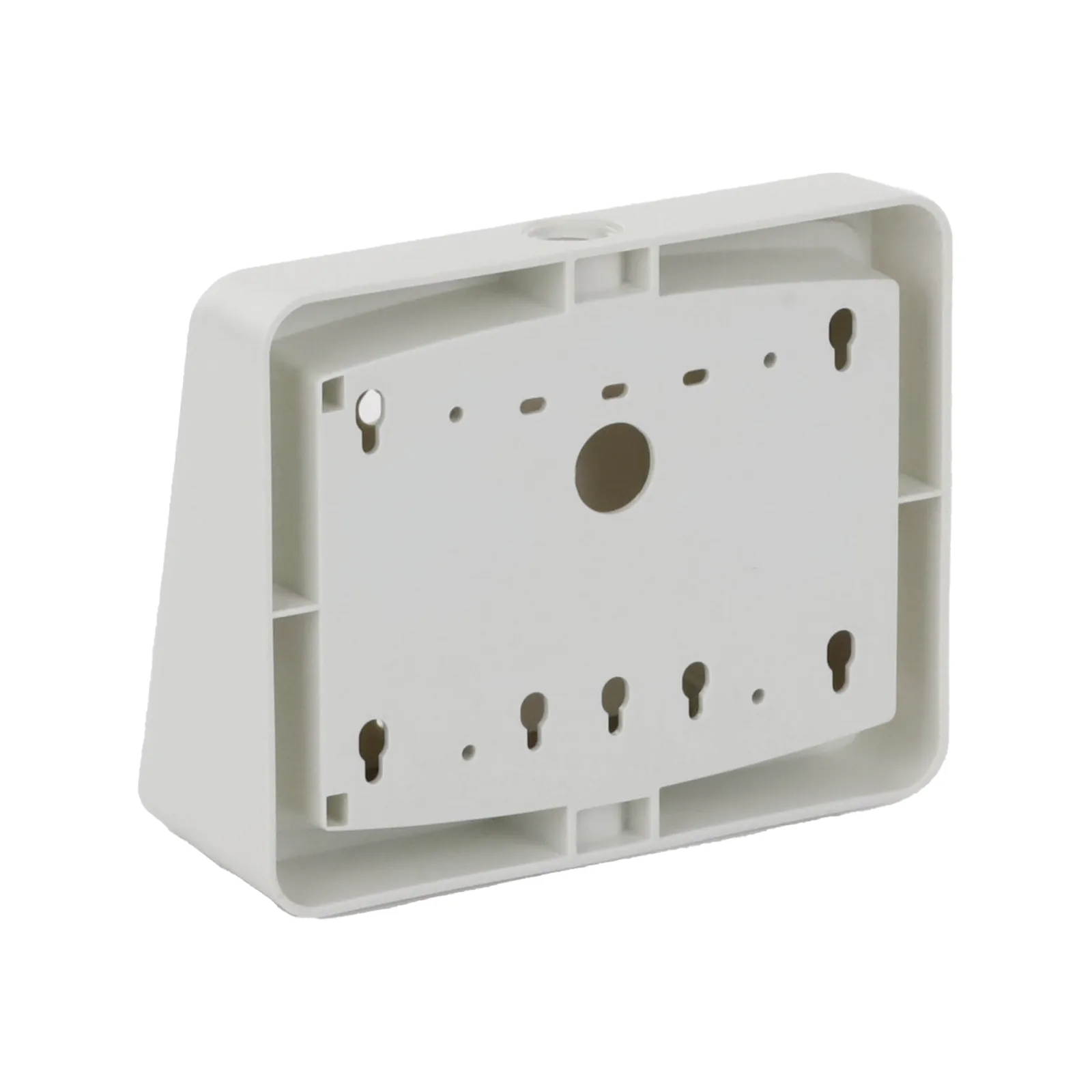 Kit de caja de montaje en superficie color blanco con cuña de visualización angulada de 15 grados para anunciador remoto