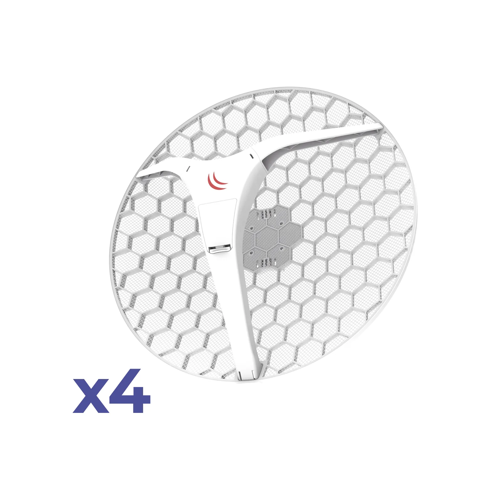 (LHG XL 5 ac 4 Pack) CPE y PtP en 5GHz 802.11 a/n/ac con Antena de Rejilla de 27dBi. "Ahora con Más Velocidad y Mayor Distancia"