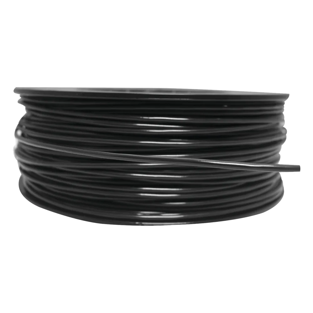 Bobina de 152 Metros de Cable Detector de Calor, Temperatura Fija 78 ° C, Recubrimiento de Nylon Negro para Aplicaciones en Exterior, con Guía Acerada