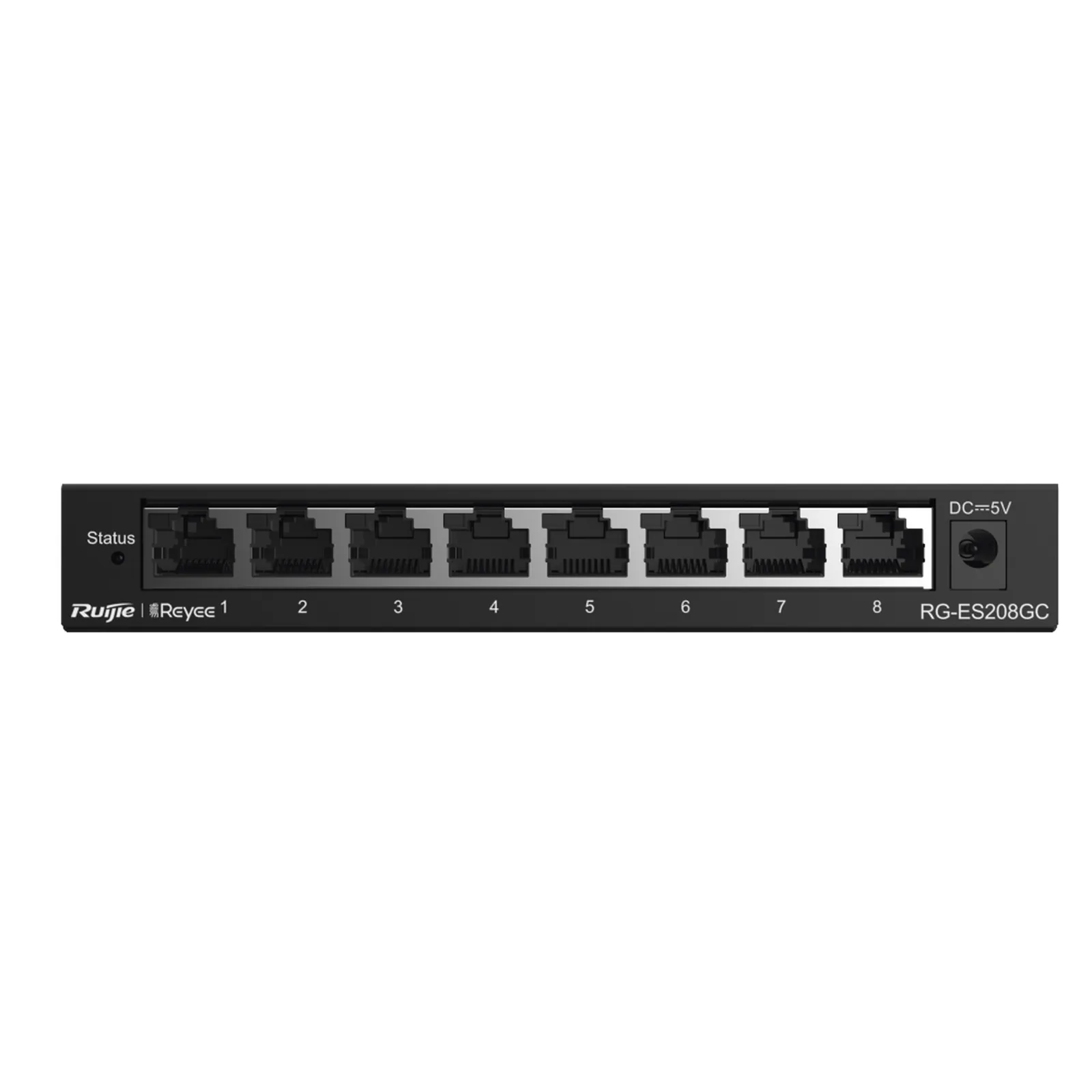 Switch Administrable Gigabit / 8 Puertos 10/100/1000BASE-T / Capa 2 / Switching 16 Gbps / Forwarding 11.9 Mpps / Gestión Cloud Ruijie Gratuita / Modo CCTV con Transmisión 250 m (820 ft) / Prevención de Bucles Automática / Diseño Fanless