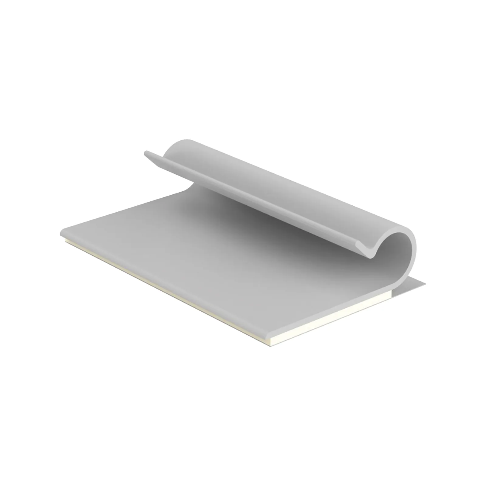 Clip Adhesivo Tipo J, Para Cables de Hasta 6.4 mm de Diametro, Uso Interior, Color Gris, Paquete de 100pz