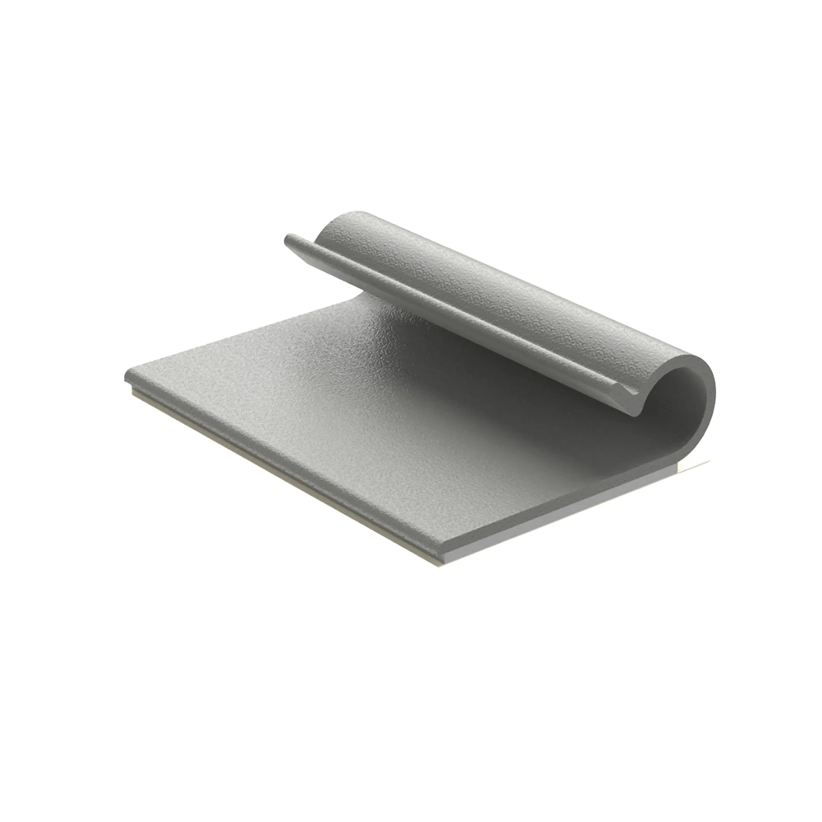 Clip Adhesivo Tipo J, Para Cables de Hasta 7.9 mm de Diámetro, Uso Interior, Color Gris, Paquete de 100pz