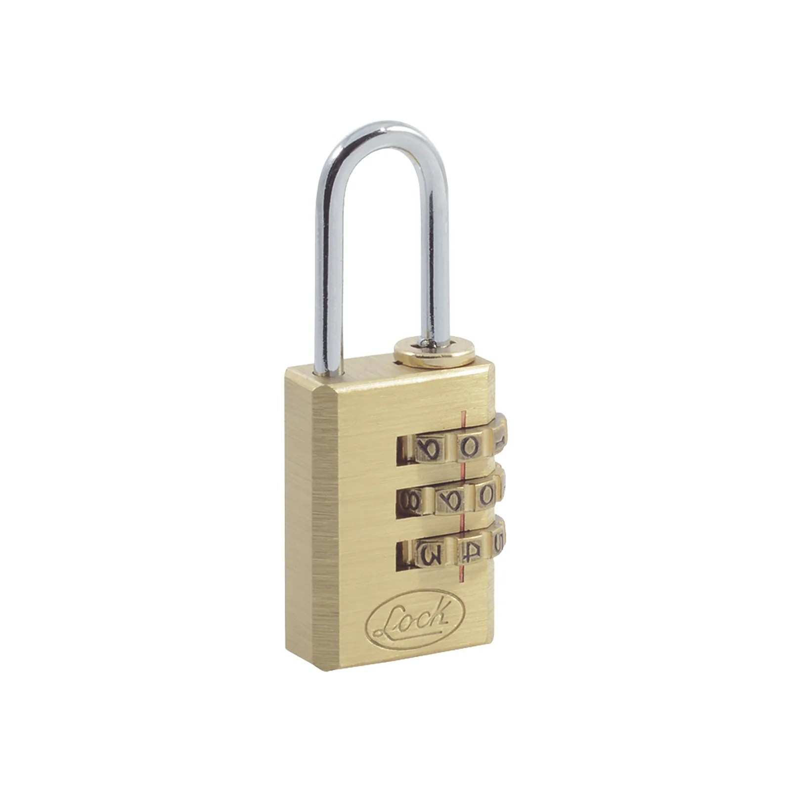Candado de Latón de Combinación Maletero Programable/ Medida 20 mm / Nivel de seguridad 3 / Discos Programables.