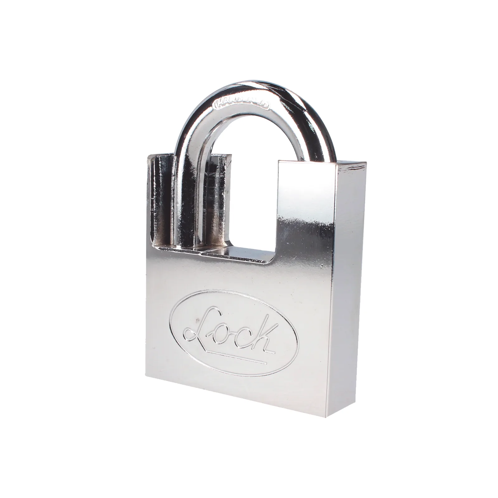 Candado de acero con Guarda Anti Palanca/ Acabado en Cromo Satinado / Doble Cerrojo / Medida 70 mm/ Nivel de seguridad 7/ 4 Llaves Abloy.