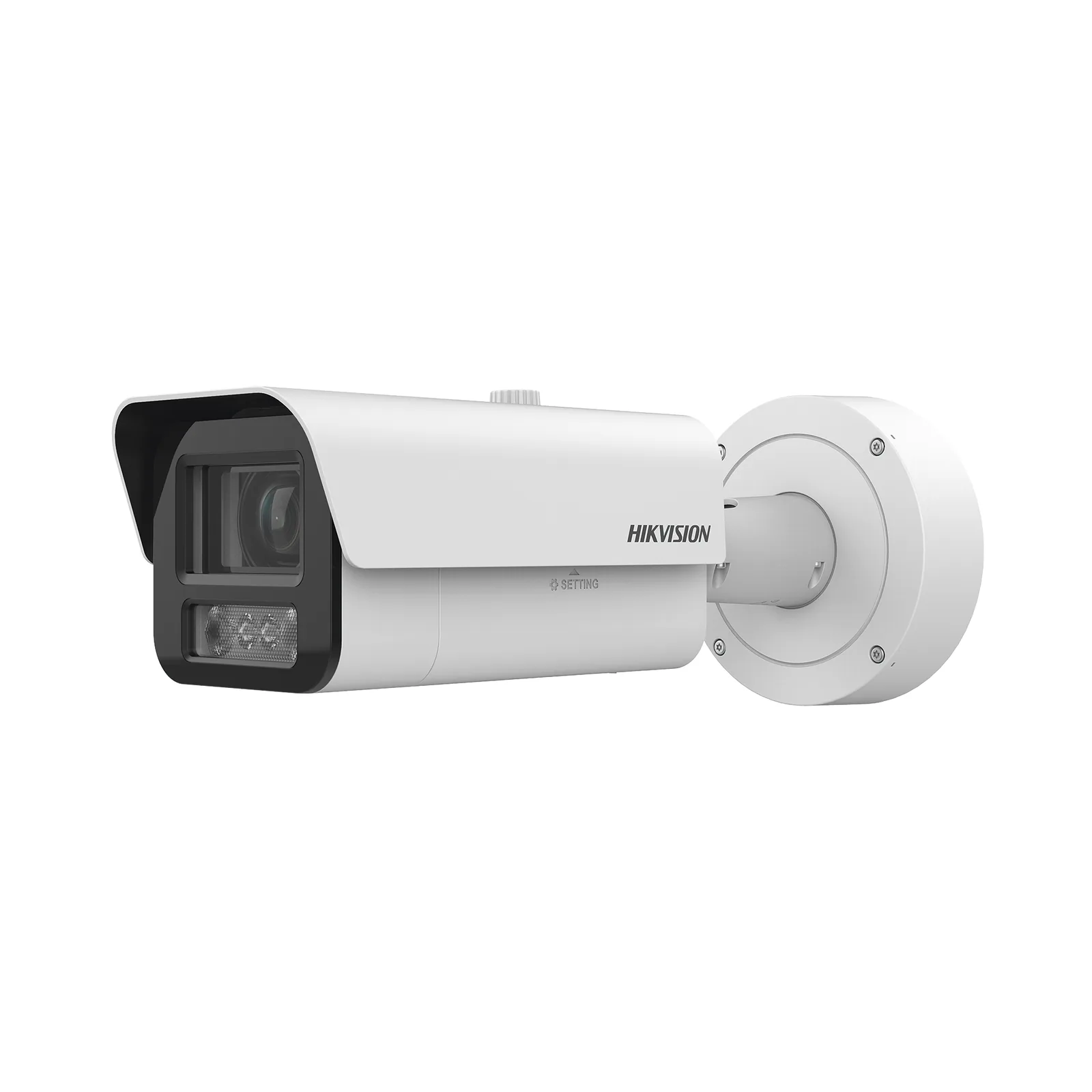 Bala IP 4 Megapixel / Lente Mot. 2.8 - 12 mm / Luz Dual (IR y Luz Blanca) / Reconocimiento Facial / Heat Map / Metadata / IK10 / IP67 / WDR 140 dB / DeepinView