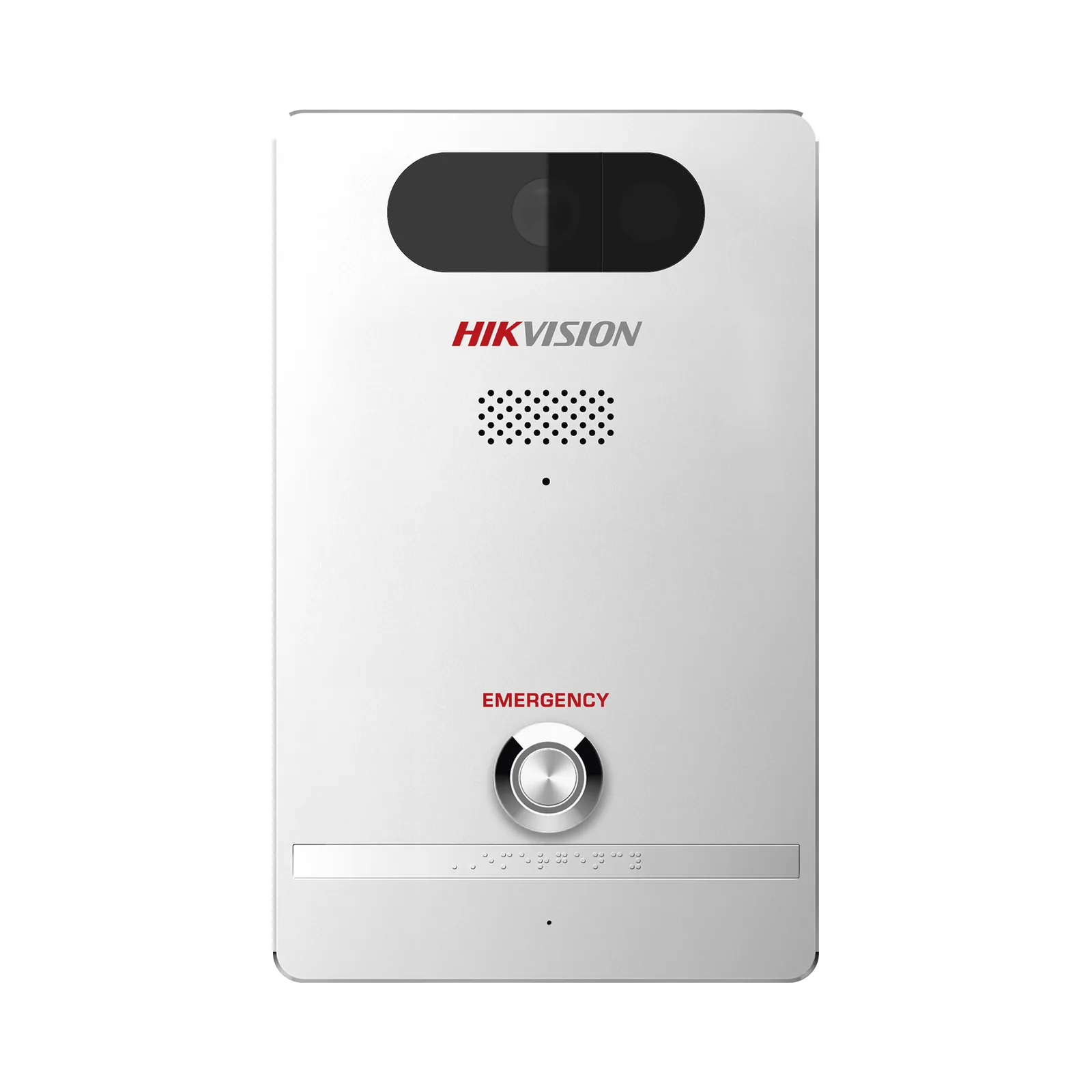 Estación de Alarma de Pánico / Cámara de 4 Megapixel / Micrófono Integrado / Exterior IP65 / Protección IK10 / PoE / 10 mts IR / Entradas y Salidas de Alarma