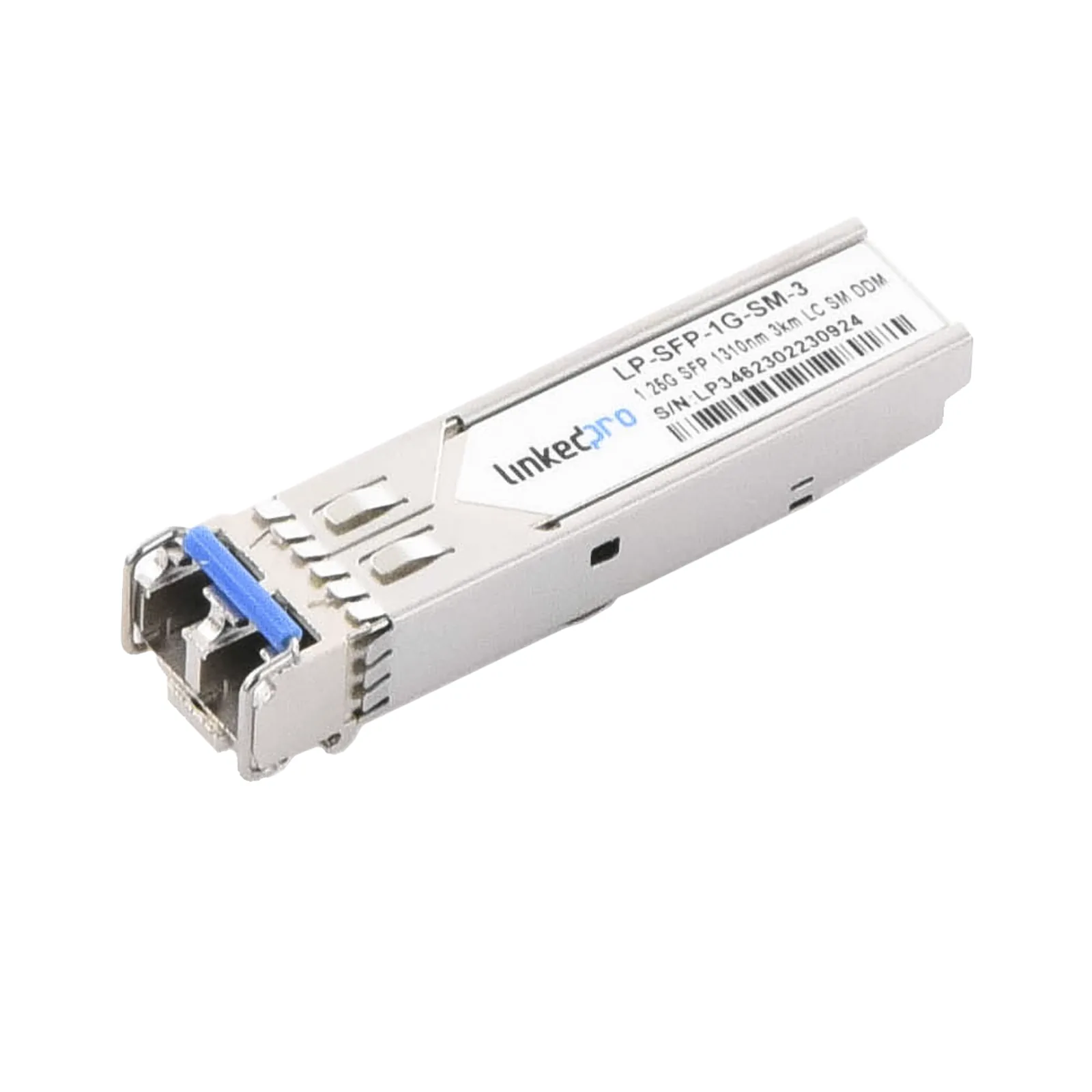 Transceptor Óptico SFP (Mini-Gbic) / Monomodo 1310 nm / 1.25 Gbps / 1000BASE / Conectores LC/UPC Dúplex / DDM / Hasta 3 km