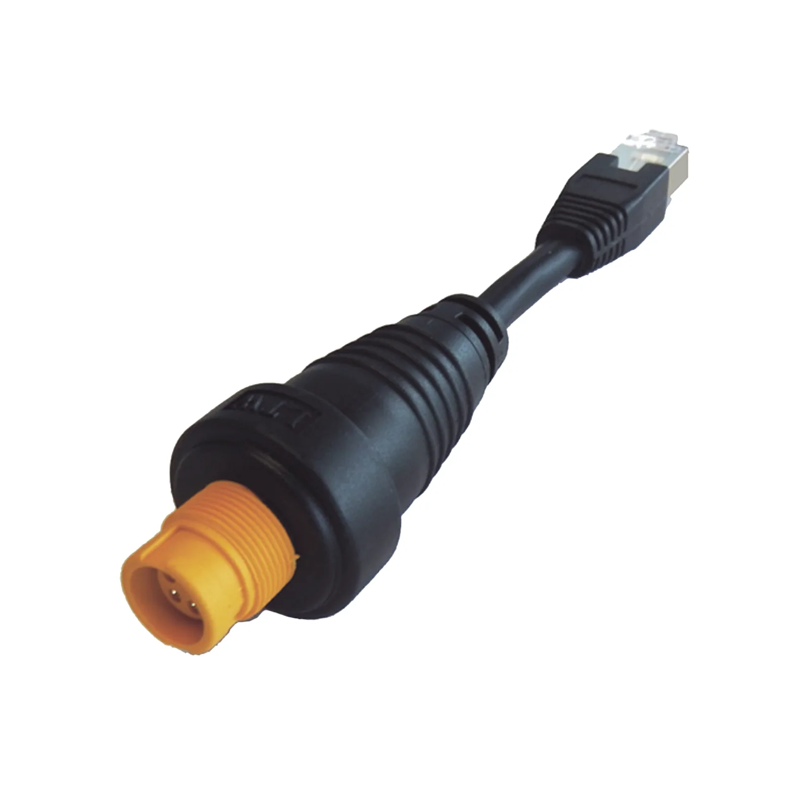 Adaptador Ethernet RJ45 / Conector Redondo Amarillo / Compatible con NSO evo2 y Zeus2
