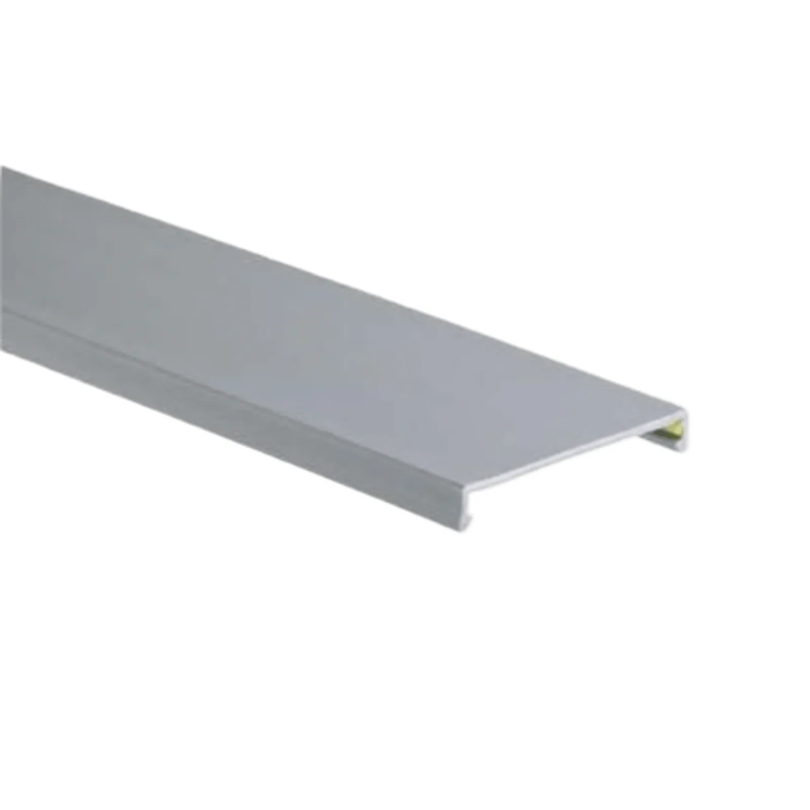 Tapa para Canaleta Ranurada, de 23.9 de Ancho, 1830 mm de Largo, Color Gris