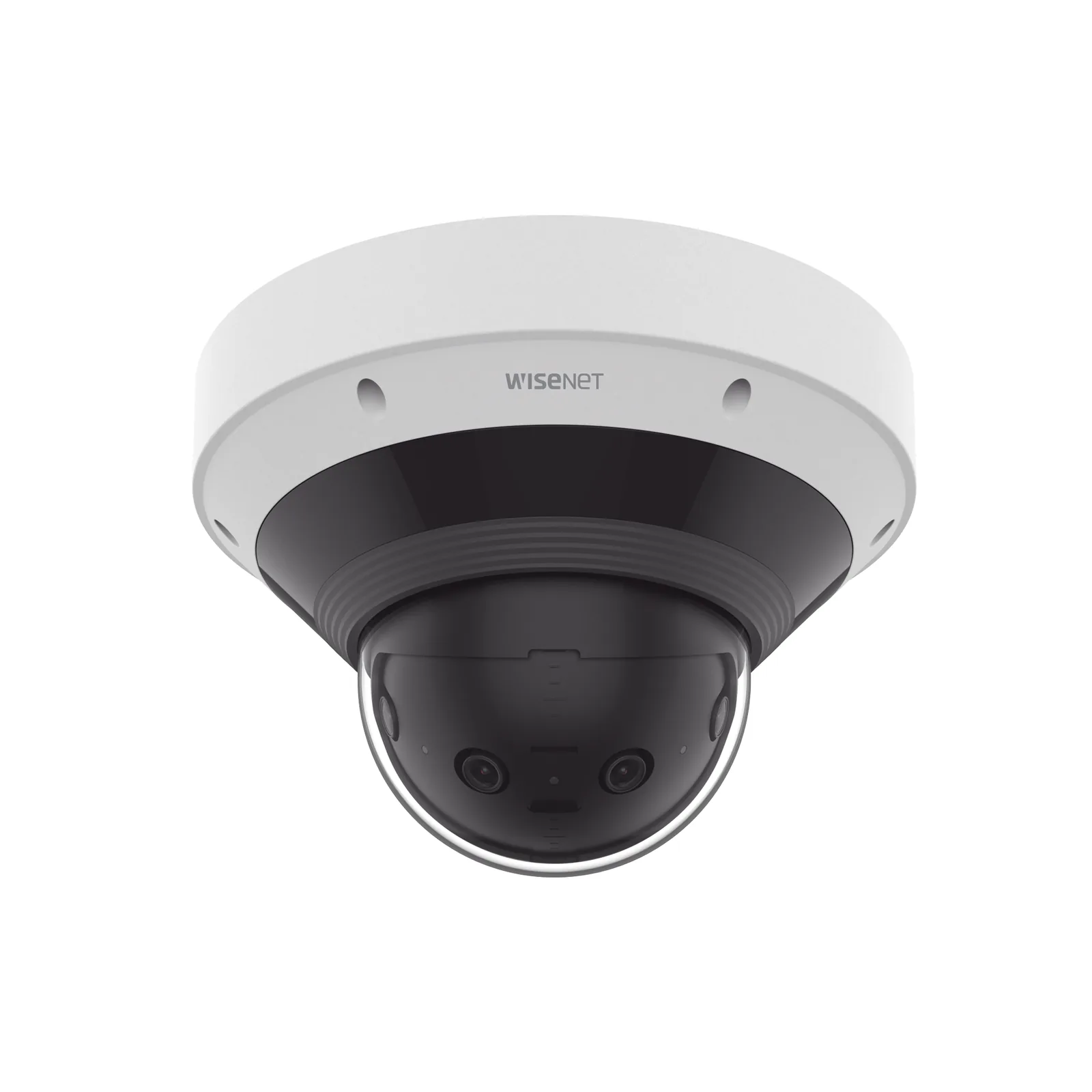 Cámara Panorámica Multisensor 8 MP / Visión hasta 209° / Análisis con inteligencia artificial / Detección Persona-Vehículo / WiseNR II y WiseStream III / WDR 120dB / IR 20 mts / IP66 / IK10 / NEMA 4X