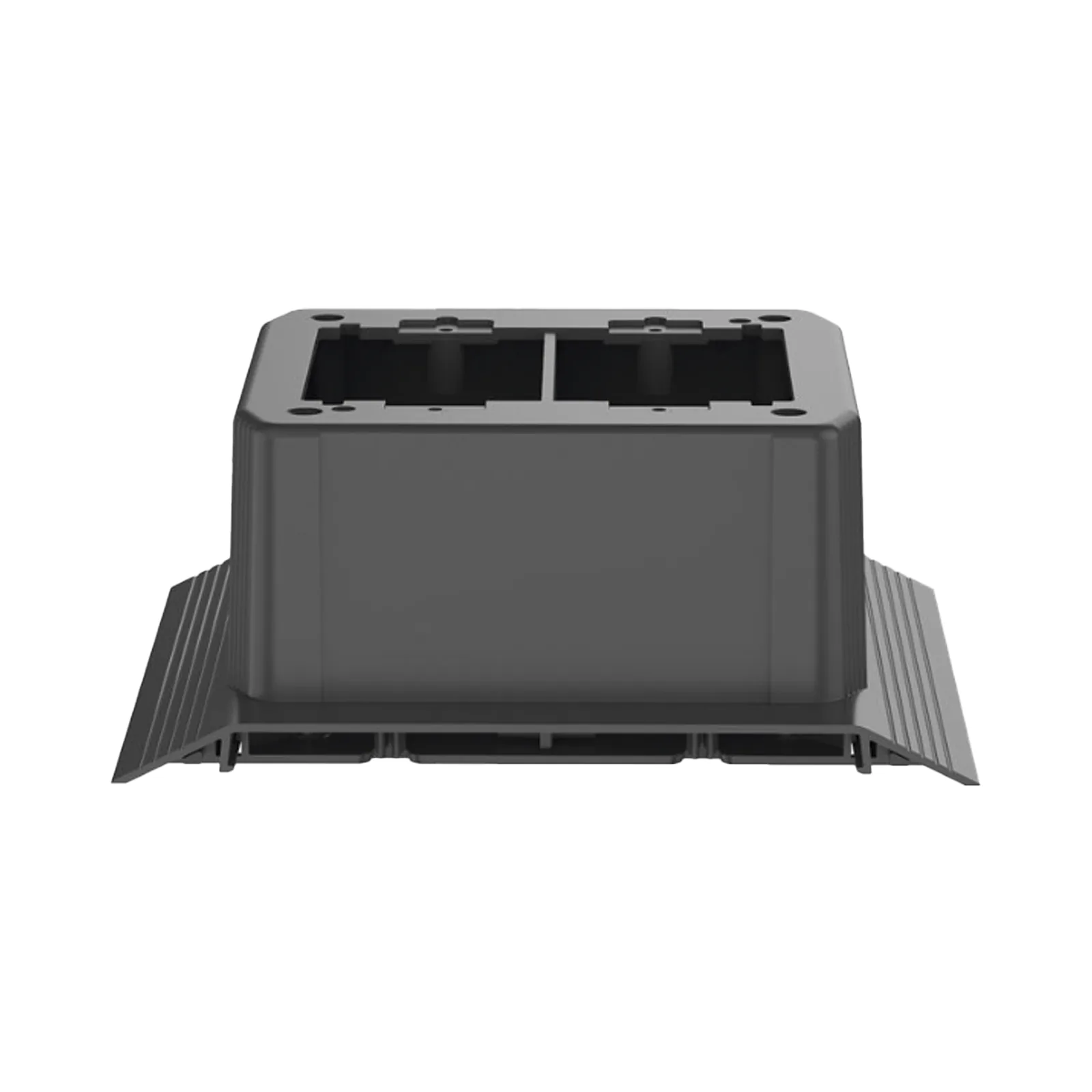 Caja de Conexión Doble, Para Uso con Canaleta de Piso AFR4BCBL6, Material PVC Rígido, Color Negro