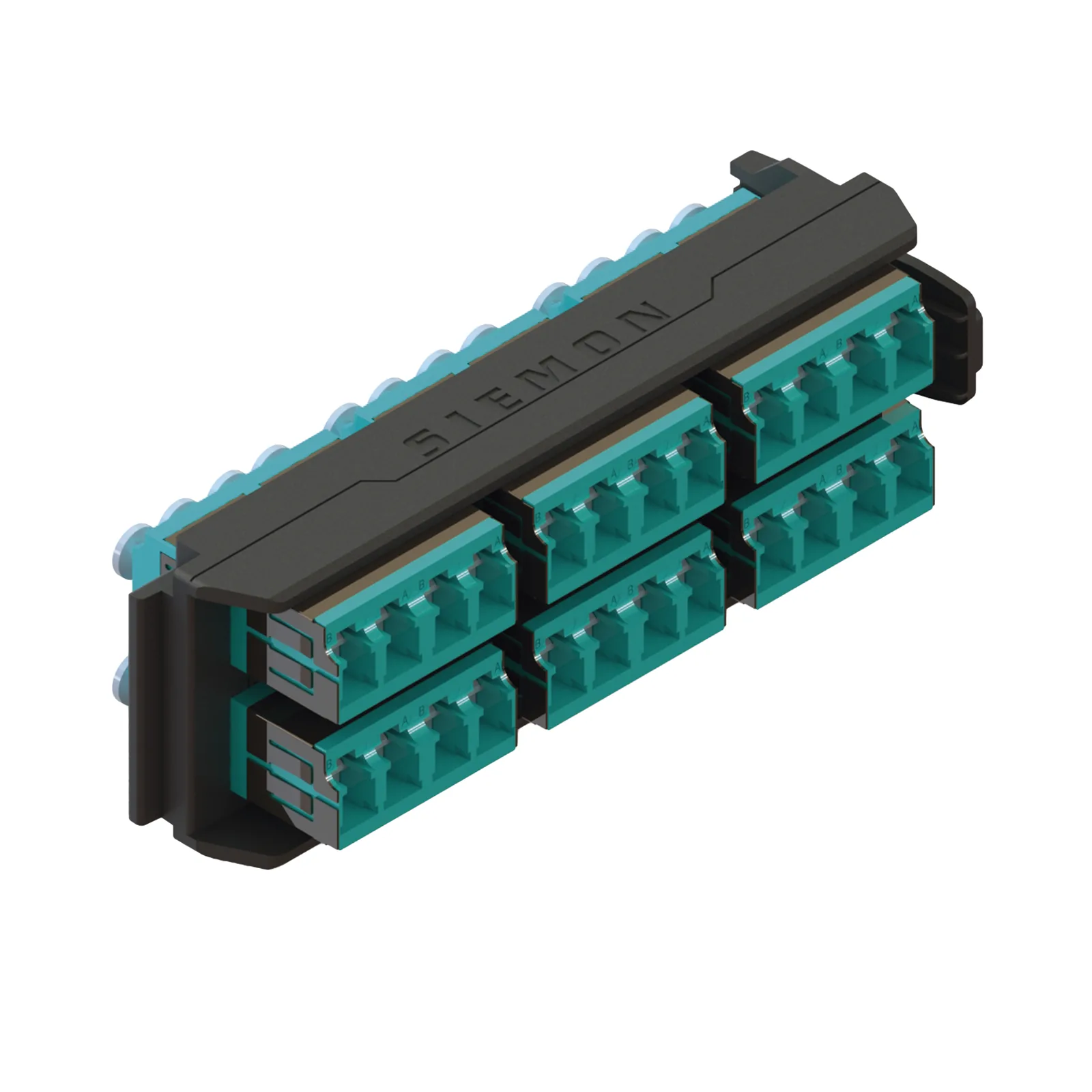 Placa Acopladora LightVerse, 12 Conectores Dúplex LC/UPC, Acepta hasta 24 Fibras Multimodo OM3 y OM4 (No Shuttered)
