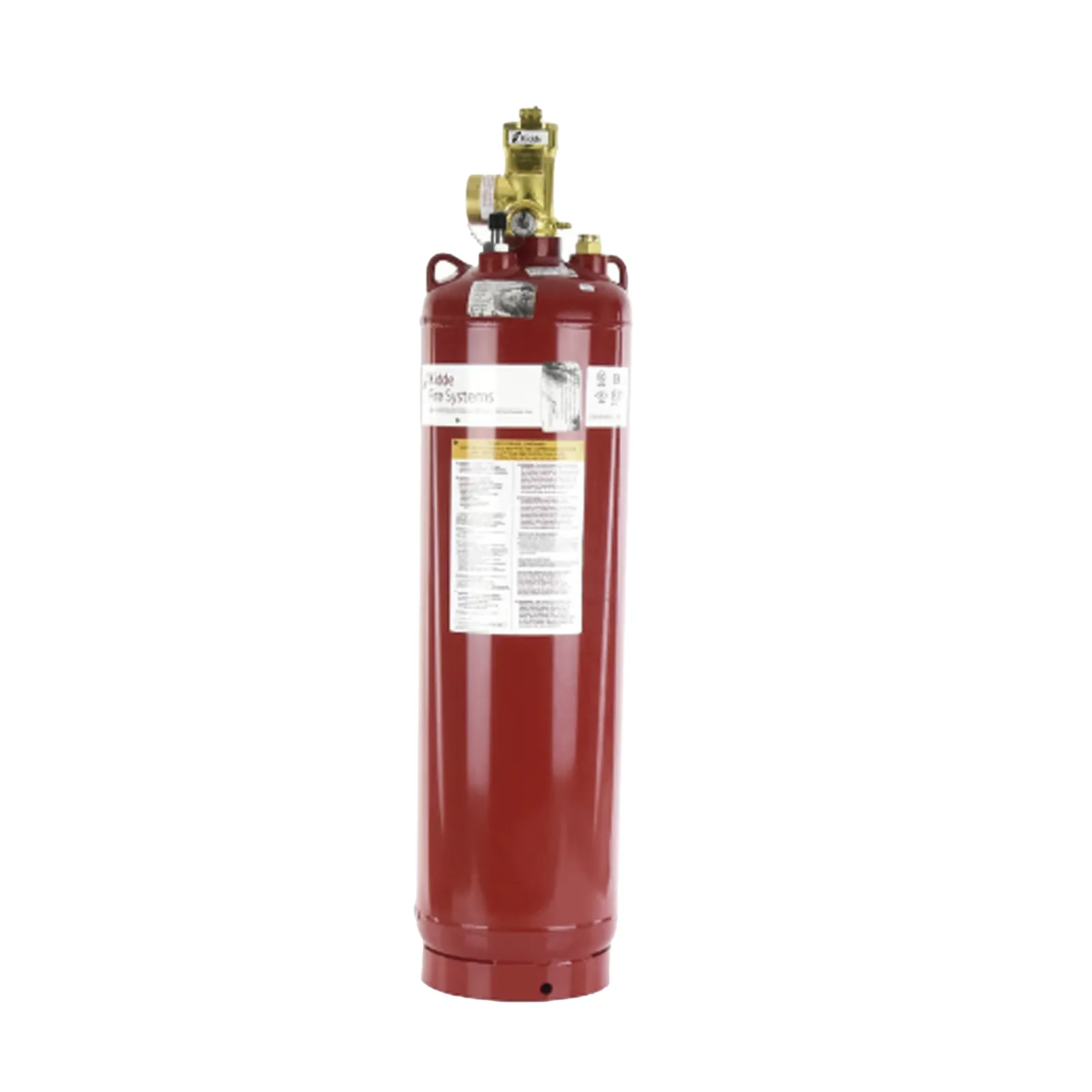 Cilindro con válvula e indicador de nivel de líquido, capacidad de 200 lb (90.7 kg), para sistemas de agente limpio ECS-500 y ECS-500 Marine