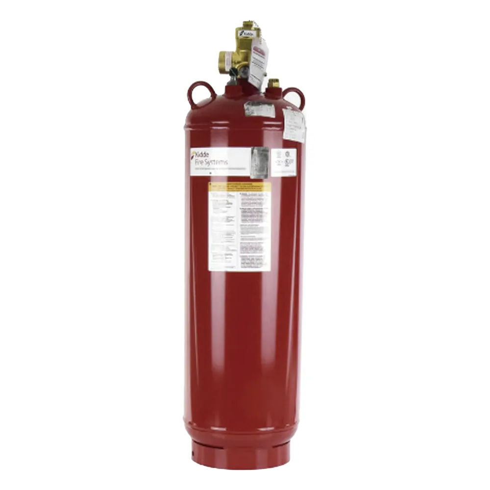 Cilindro con válvula de 350 lb de capacidad para sistema de extinción de agente limpio, con indicador de nivel de líquido, compatible con Kidde ECS-500 y ECS-500 Marine