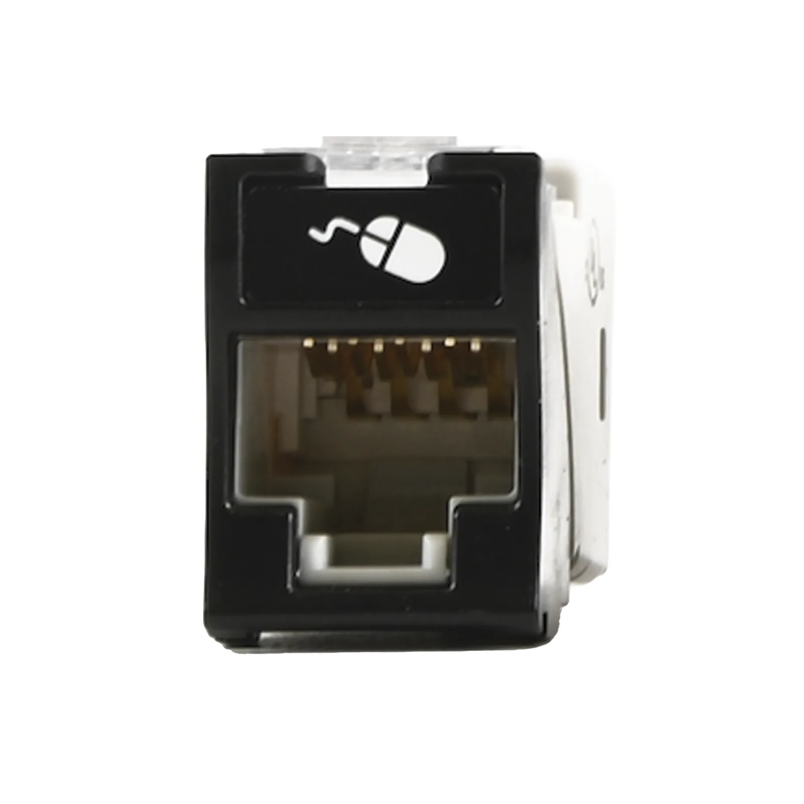 Jack Ultramax Cat6a, Utp, Montaje Híbrido en Placa de Pared (Plano y Angulado), Color Negro, Punch Down