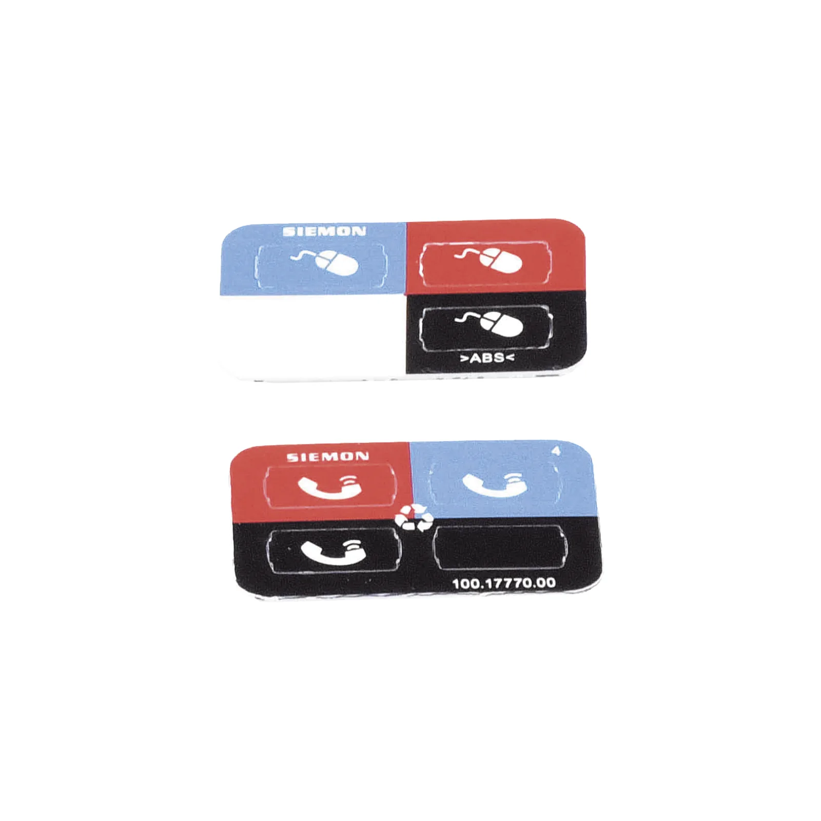 Icono Ultramax para Identificación de Jacks, Color Negro, Bolsa con 100 Piezas